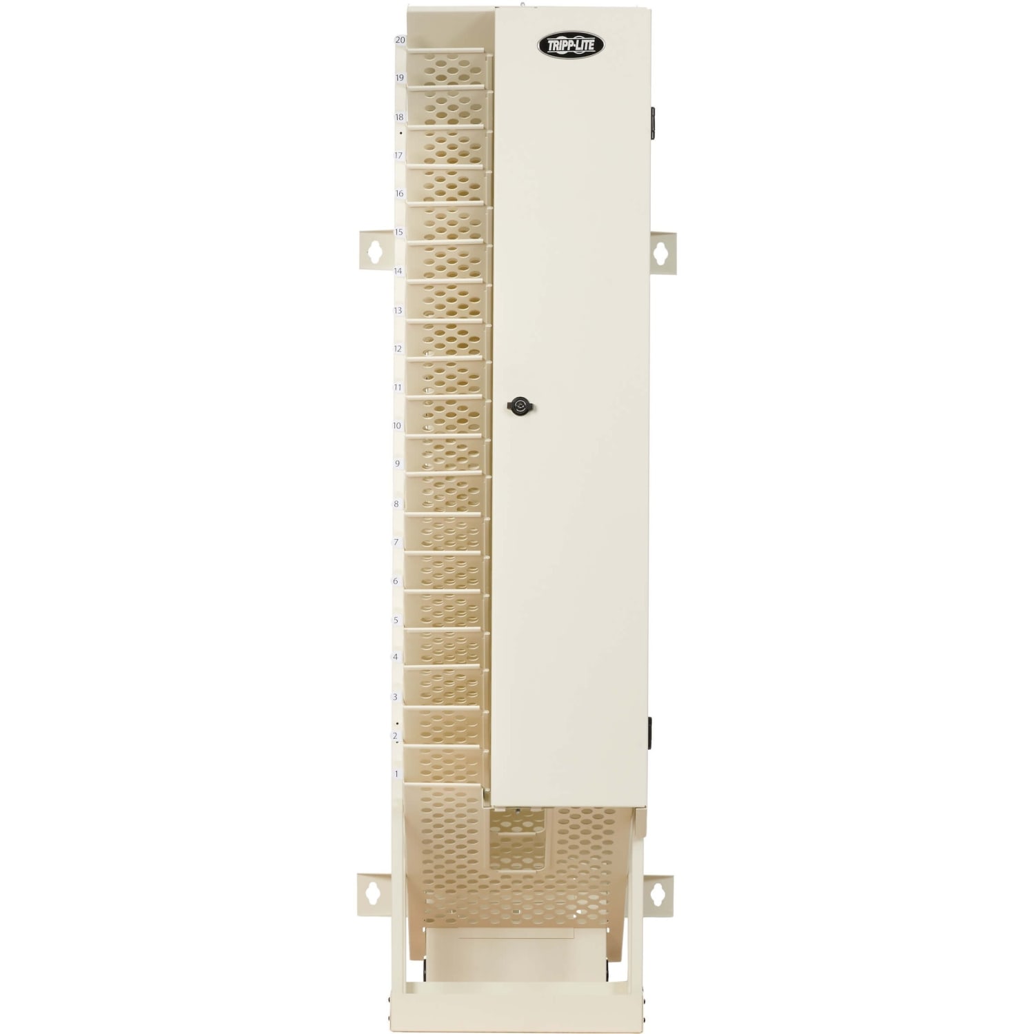 Eaton Tripp Lite Series AC Charging Station Tower 20-Device Open Frame Chromebooks White - Cart (charge only) - for 20 notebooks - lockable - white - Image 3