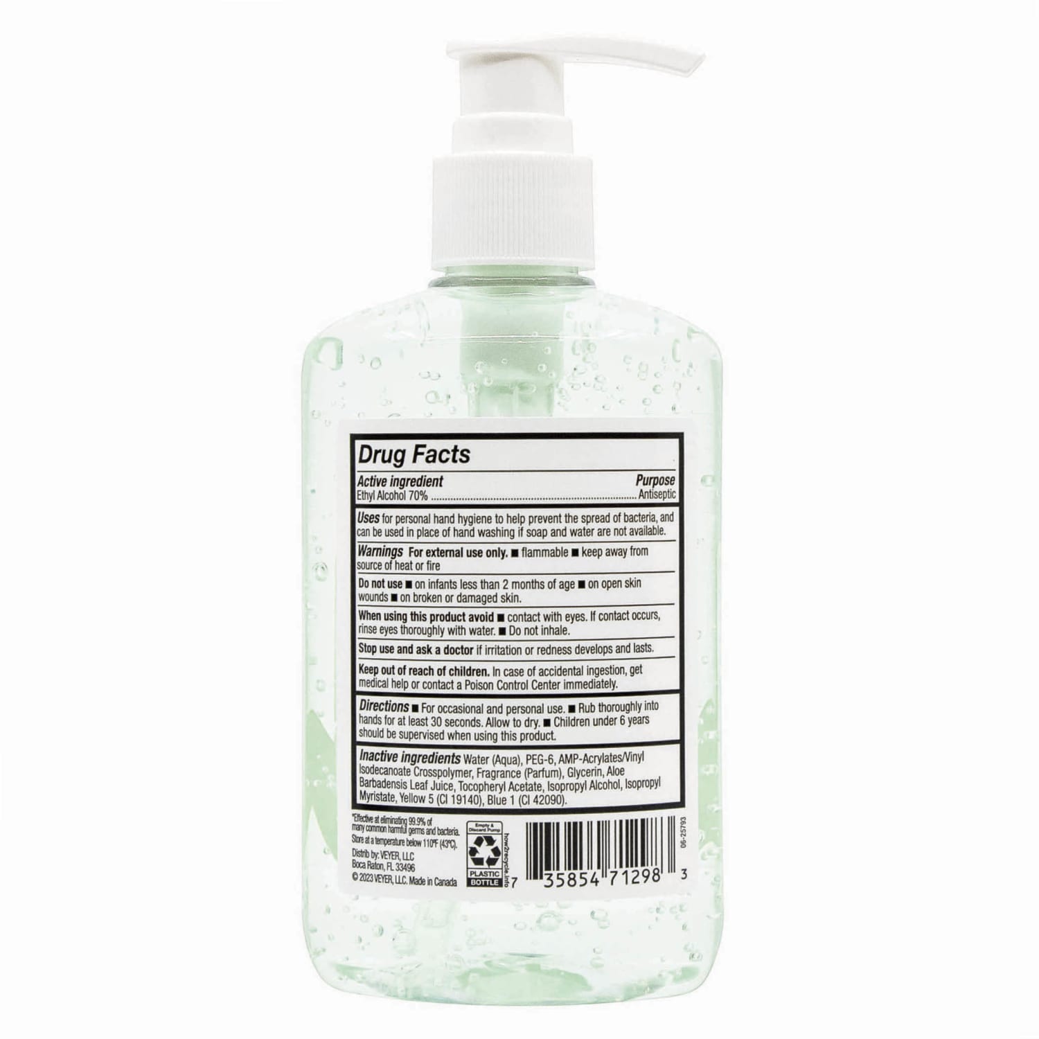 Highmark Hand Sanitizer With Aloe, Floral Scent, 8 Oz, Green - Image 4
