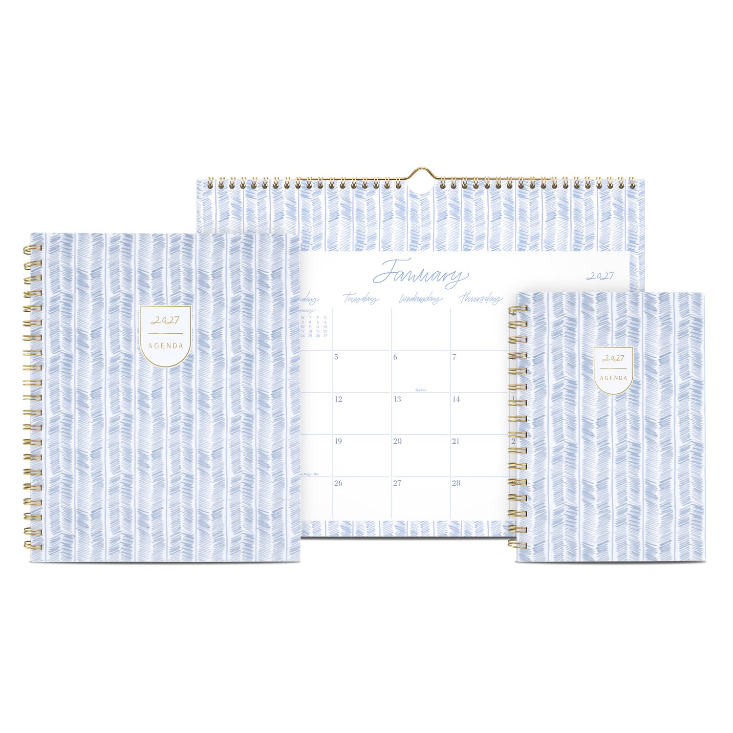 Leah Bisch for Mead Cambridge 2027 Monthly Wall Calendar, Herringbone, Medium, 15in x 12in - Image 6