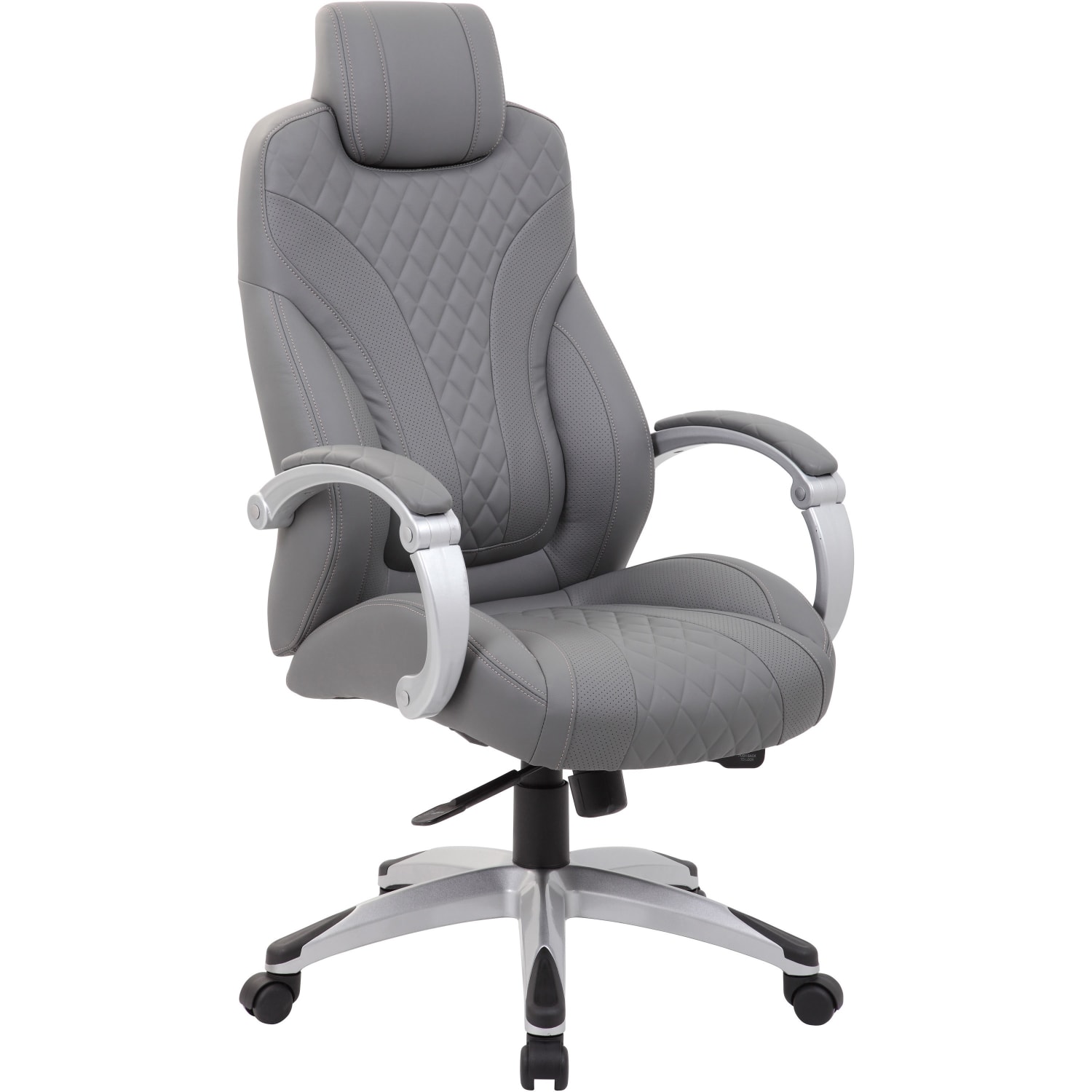 Boss Office Products Hinged Arm Ergonomic HighBack Chair Gray PopularChairscom Boss Office Products Hinged Arm Ergonomic High Back Chair Gray PopularChairscom