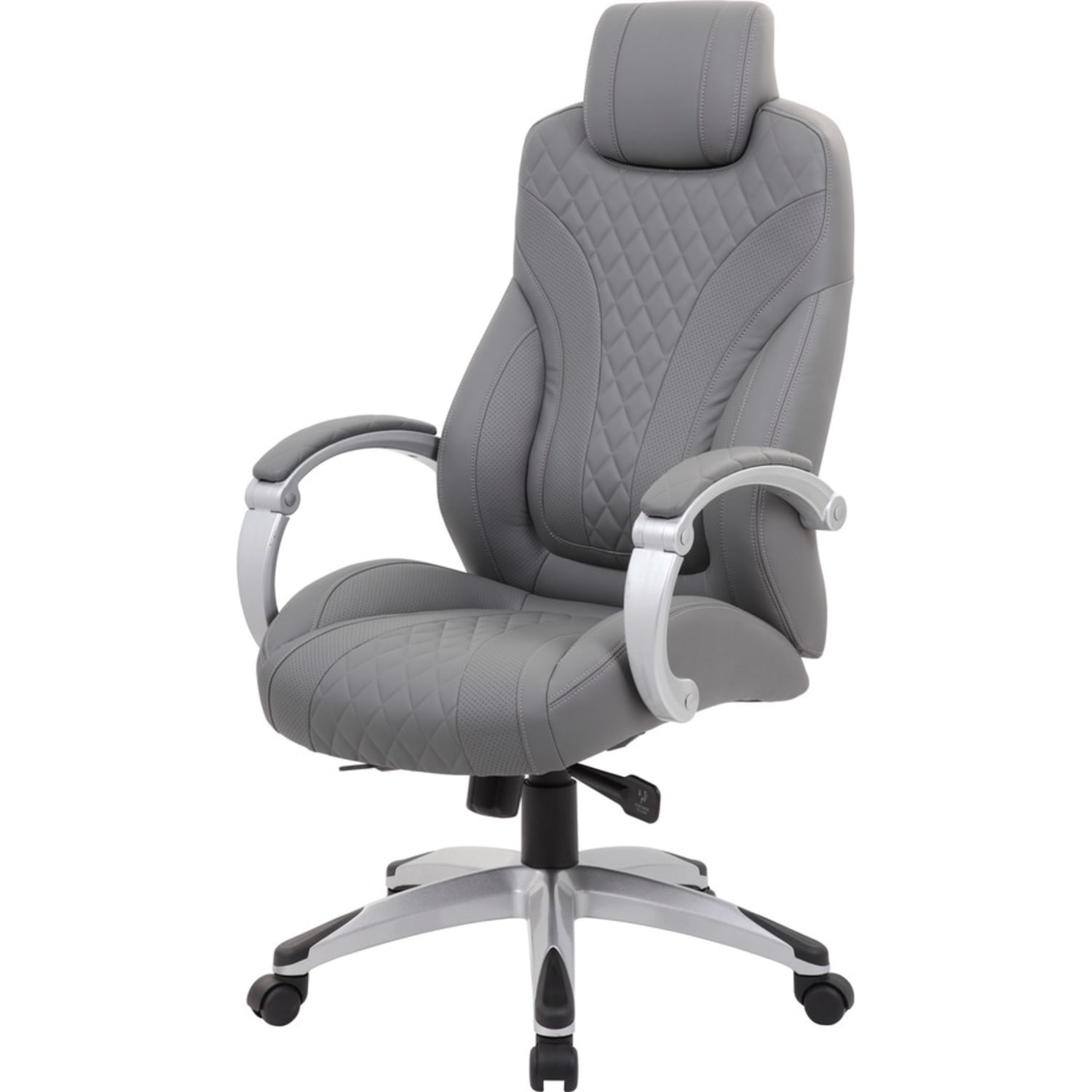 Boss Office Products Hinged Arm Ergonomic HighBack Chair Gray PopularChairscom Boss Office Products Hinged Arm Ergonomic High Back Chair Gray PopularChairscom