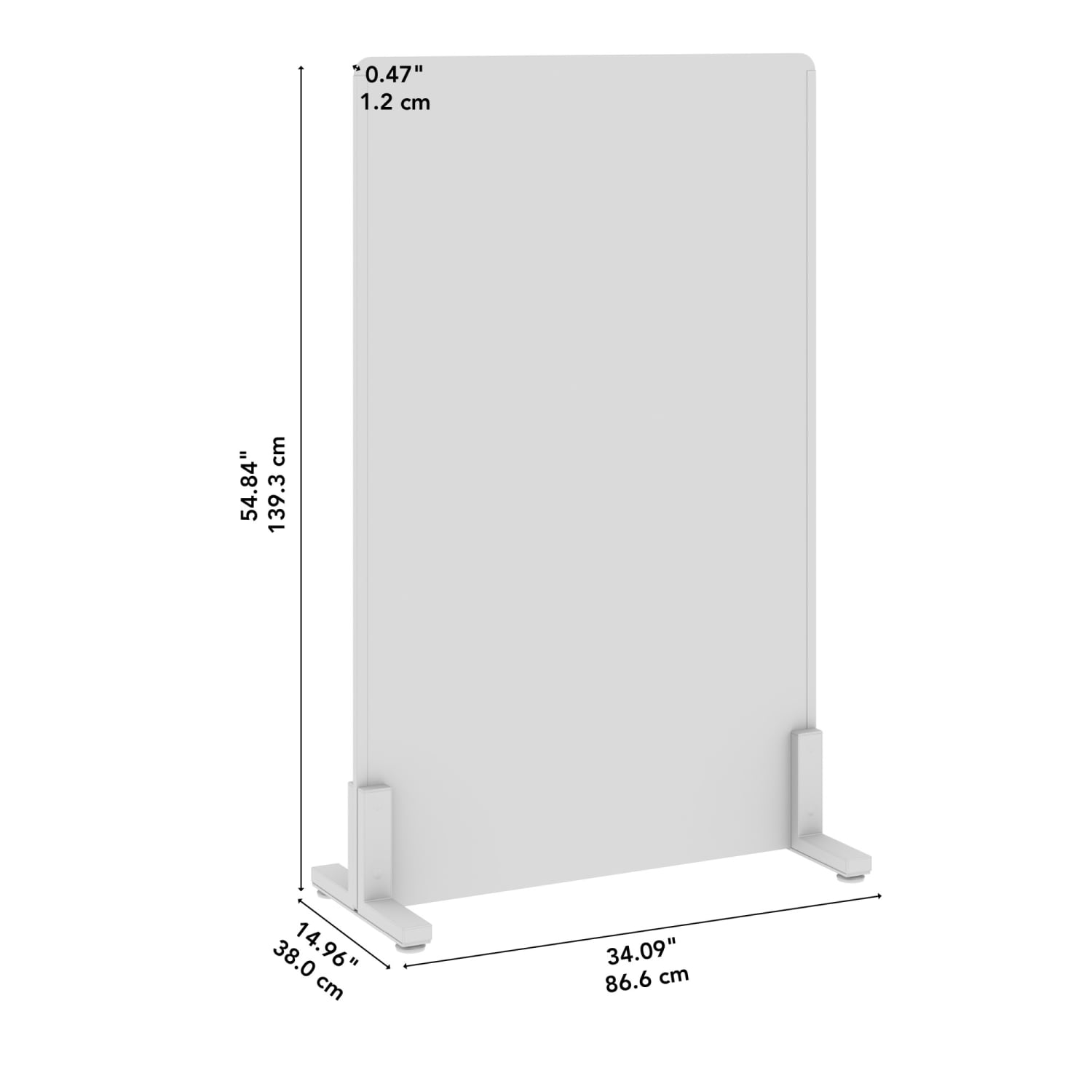 WorkPro Motiva Freestanding Privacy Screen, 55inH x 34inW x 15inD, Warm Beige, Standard Delivery - Image 5