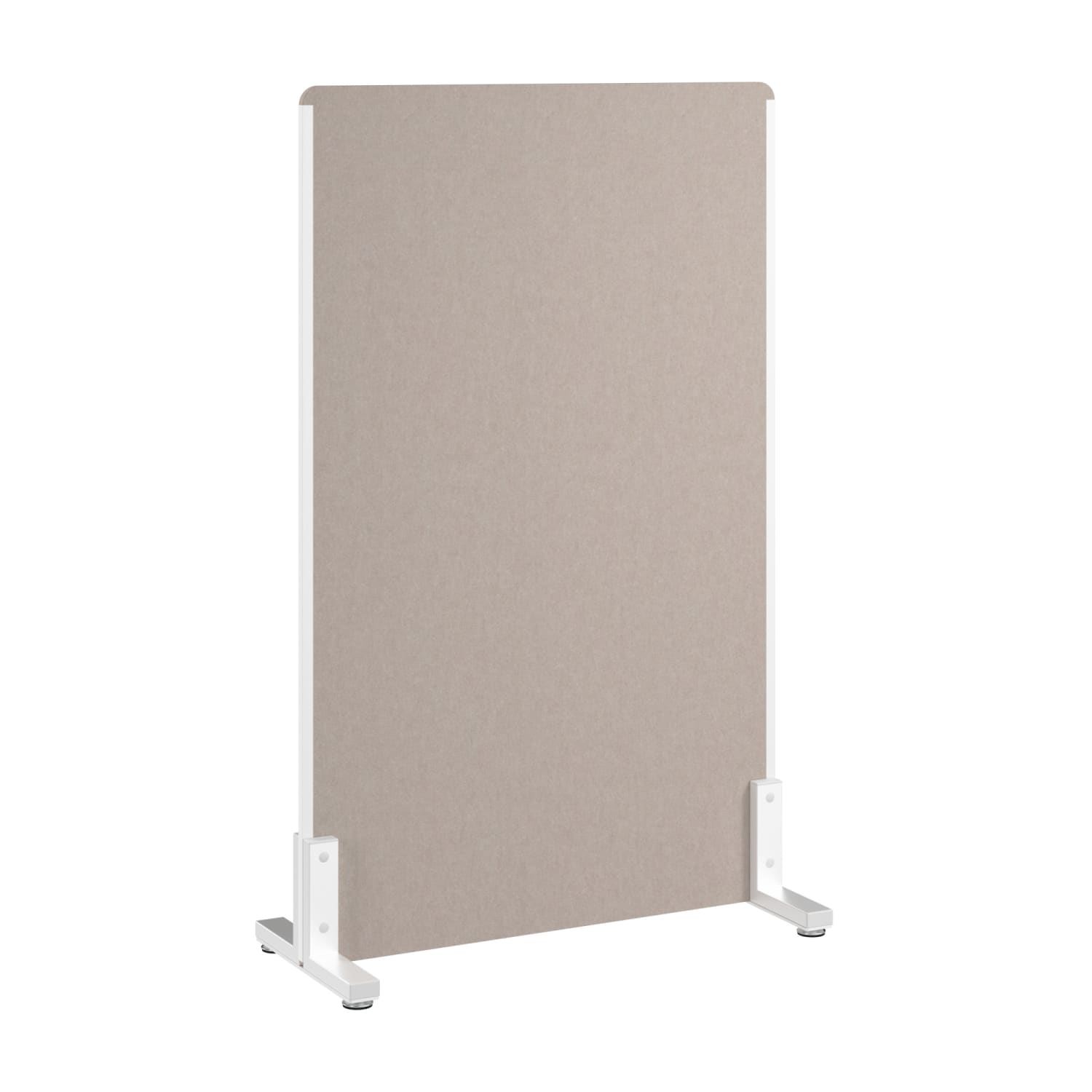 WorkPro Motiva Freestanding Privacy Screen, 55inH x 34inW x 15inD, Warm Beige, Standard Delivery - Image 6