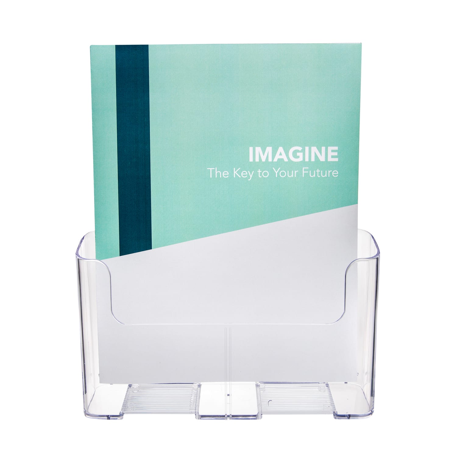Deflecto Literature DocuHolder, Letter/Magazine Size, 10 3/4inH x 9 1/4inW x 3 3/4inD, Clear - Image 5