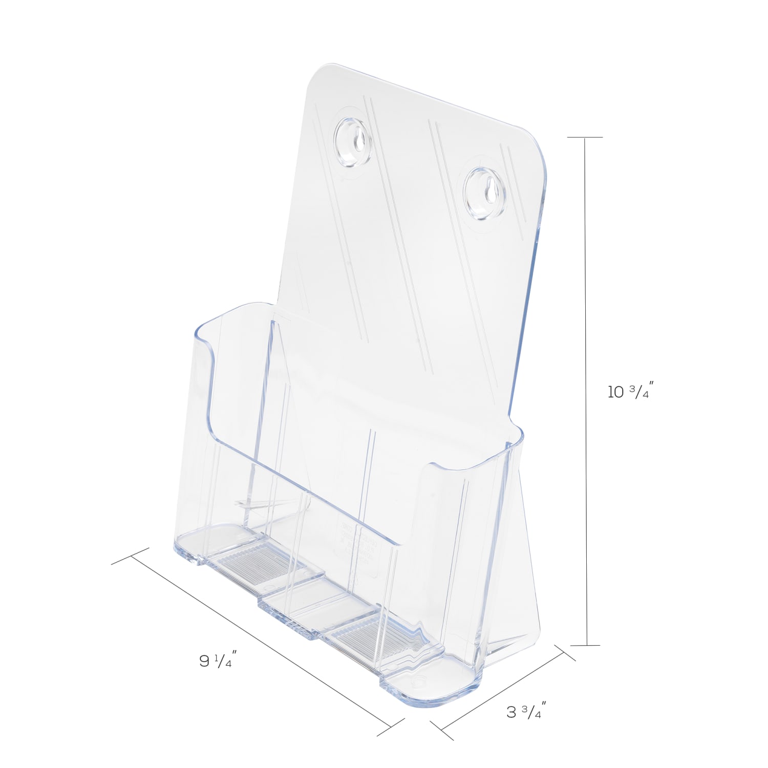 Deflecto Literature DocuHolder, Letter/Magazine Size, 10 3/4inH x 9 1/4inW x 3 3/4inD, Clear - Image 6