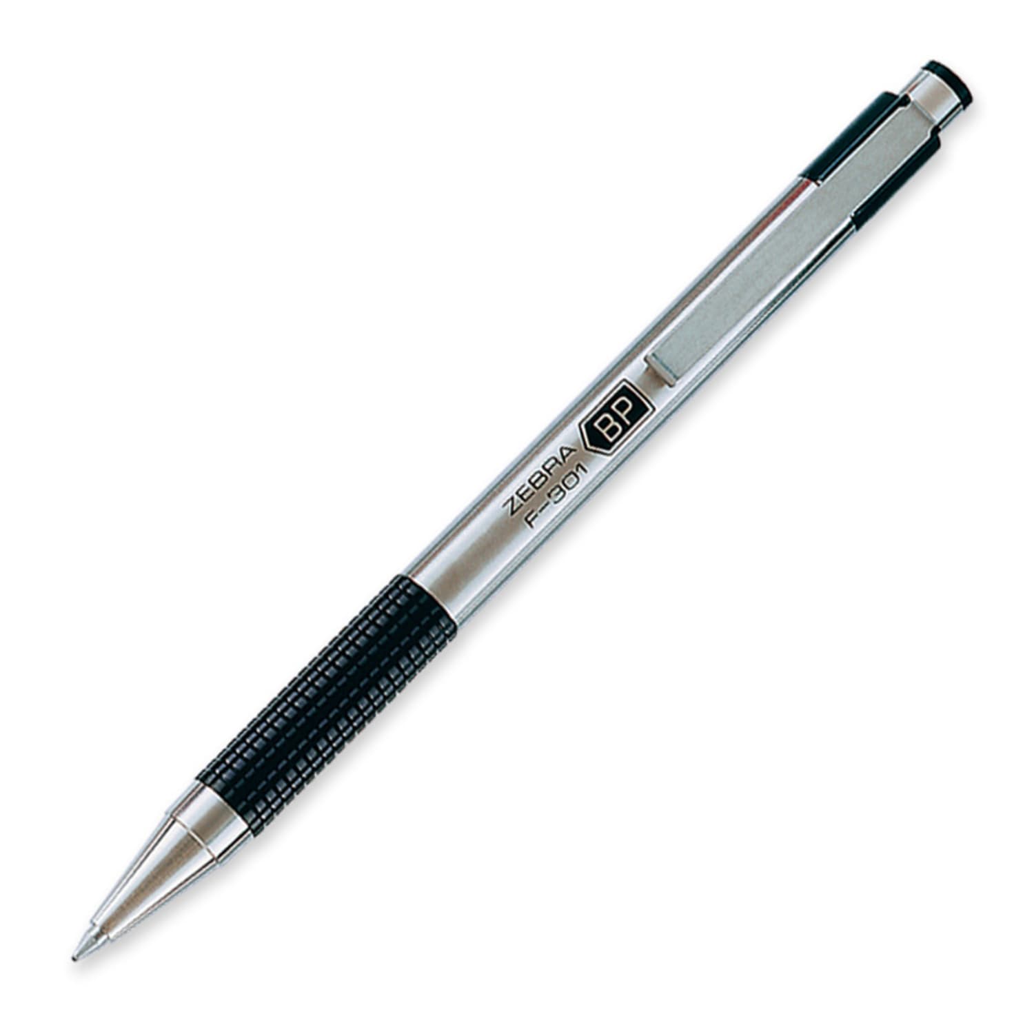 Zebra Pen F-301 Stainless Steel Retractable Ballpoint Pen, Fine Point, 0.7 mm, Black Ink - Image 4