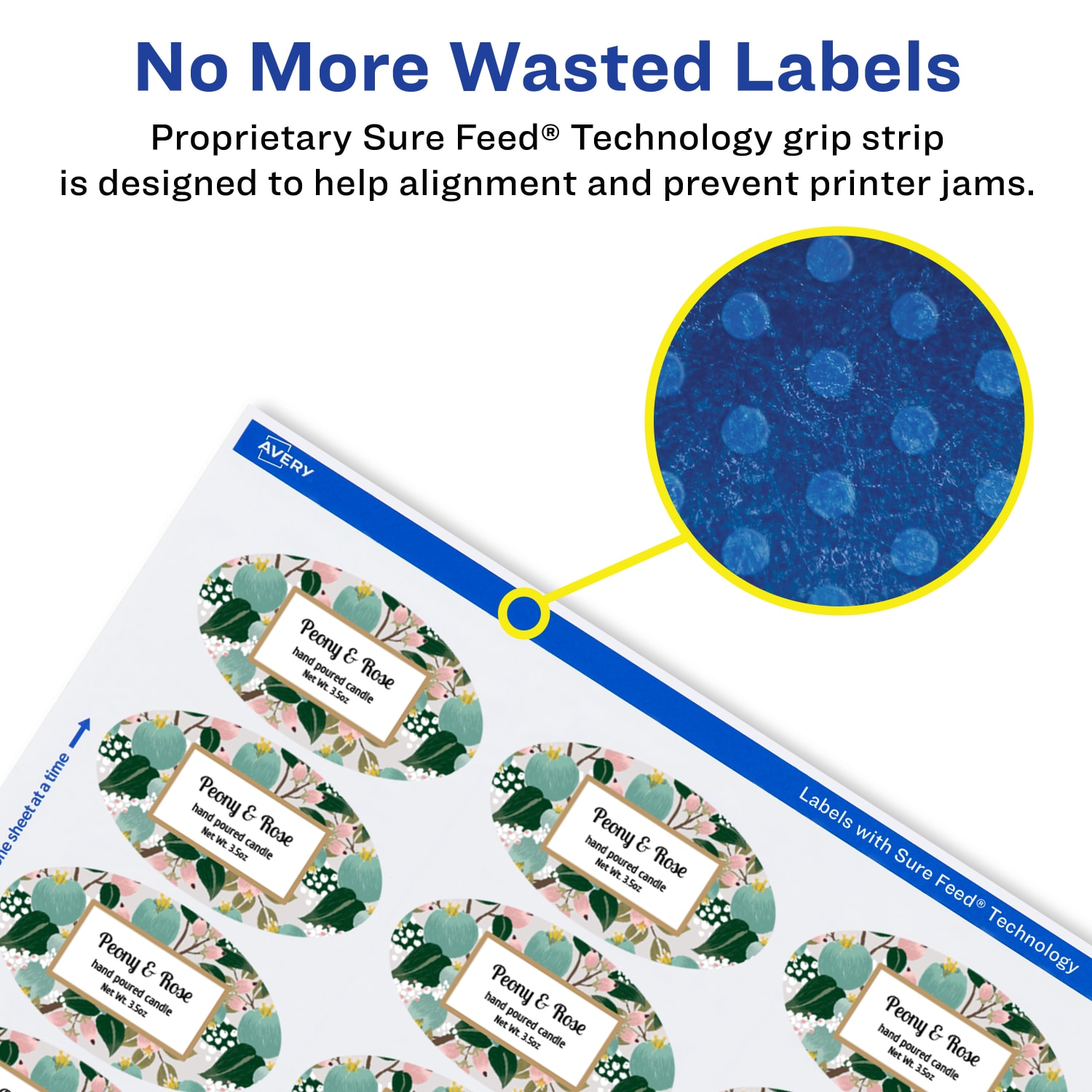Avery Permanent Labels With Sure Feed, 94058-WMP25, Oval, 4-1/4in x 2-1/2in, White, Pack Of 150 - Image 5