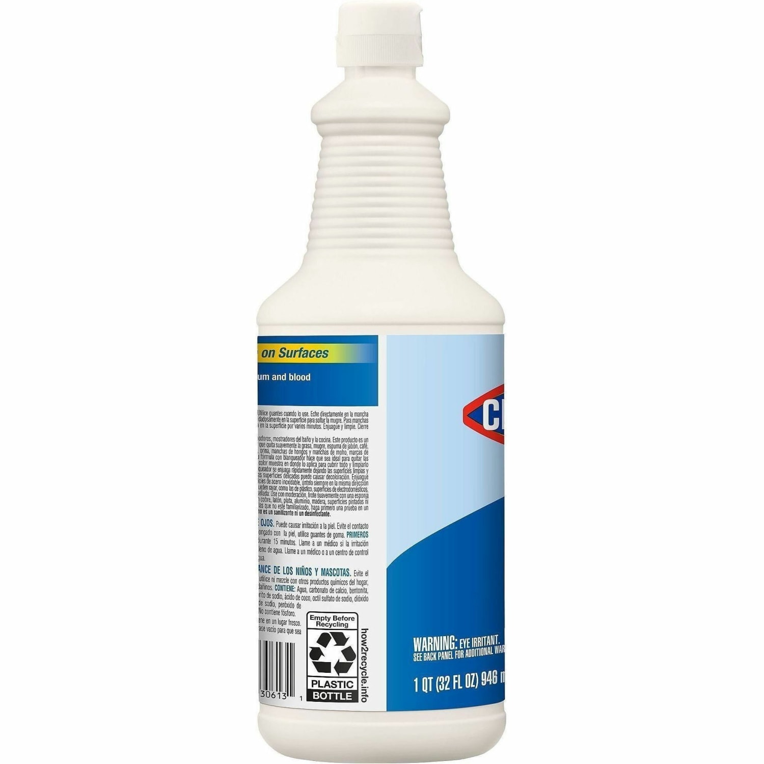 Clorox Commercial Solutions Bleach Cream Cleanser - 32 fl oz (1 quart) - Clear - 256 / Bundle - Image 4