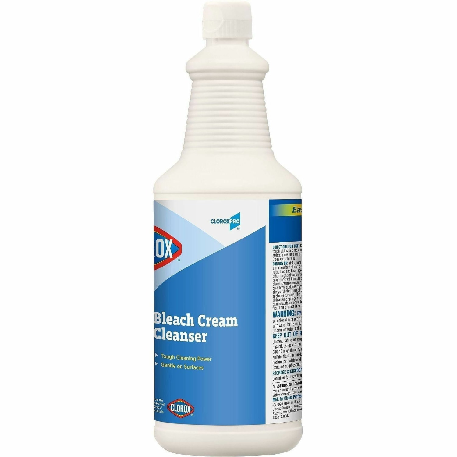 Clorox Commercial Solutions Bleach Cream Cleanser - 32 fl oz (1 quart) - Clear - 256 / Bundle - Image 5