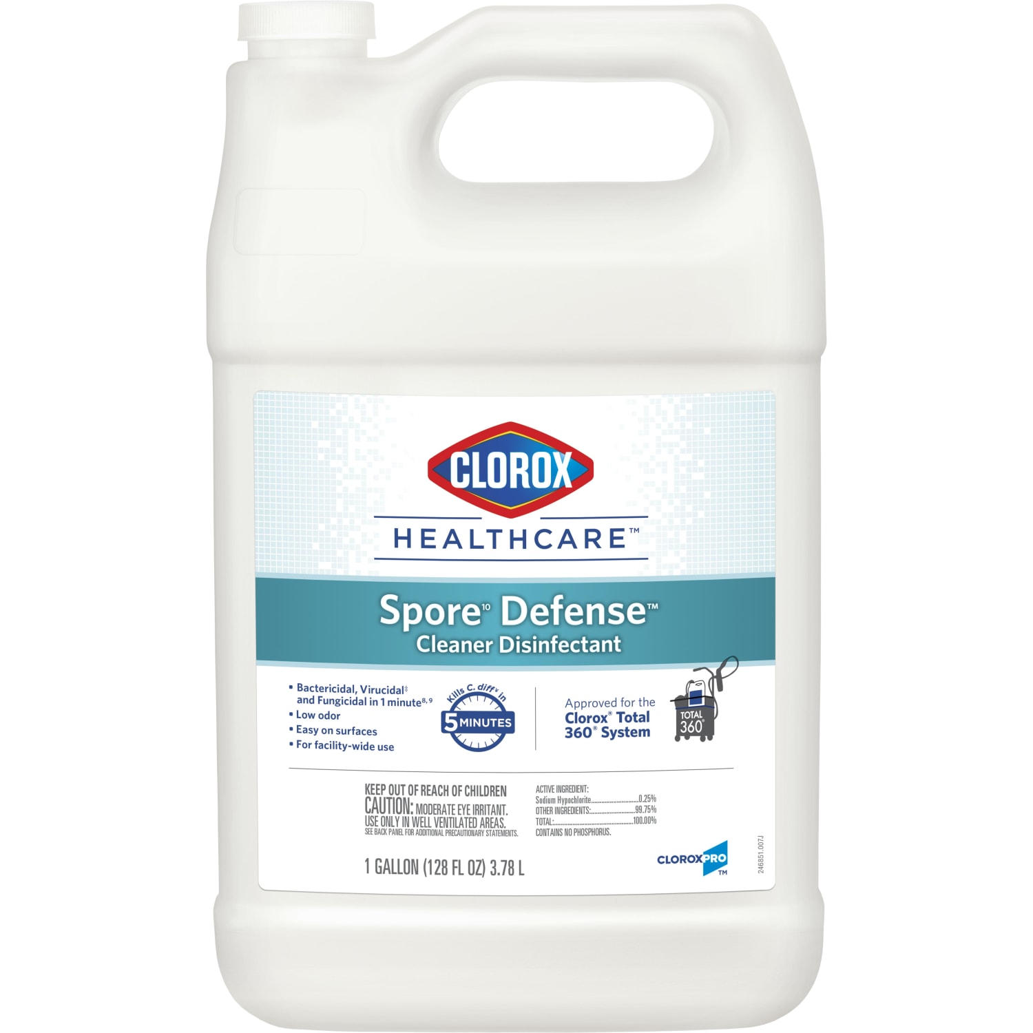 Clorox Healthcare Spore10 Defense Cleaner Disinfectant, Refill Bottle, 128 Ounces (Pack of 4) - Image 3