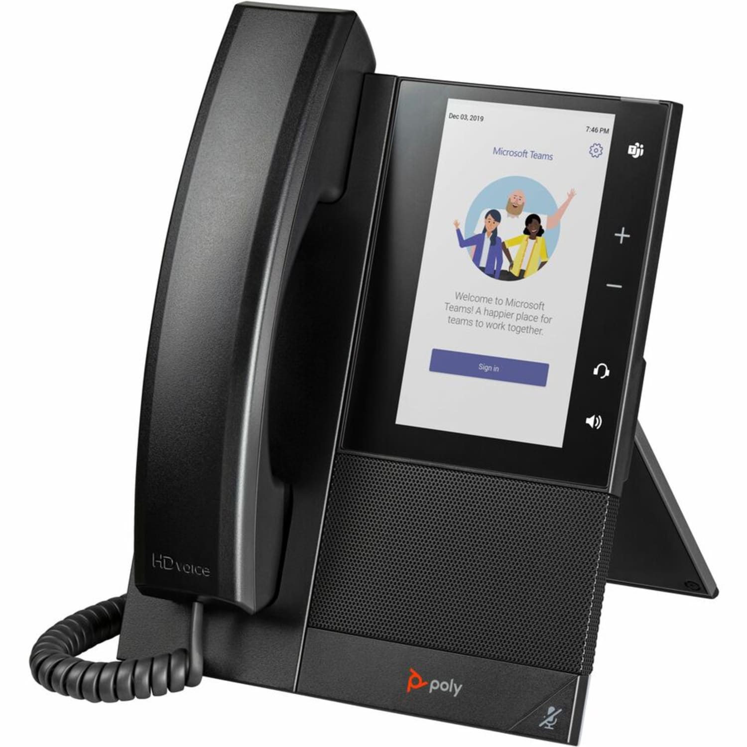 Poly CCX 505 Business Media Phone for Microsoft Teams and PoE-enabled GSA/TAA - 24 x Total Line - VoIP - 5in LCD - 2 x Network (RJ-45) - PoE Ports - Image 3