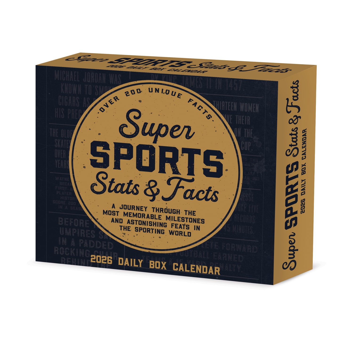 2026 Willow Creek Press Page-A-Day Daily Desk Calendar, 6-1/4in x 5-1/2in, Super Sports Stats & Facts, January To December, 55229