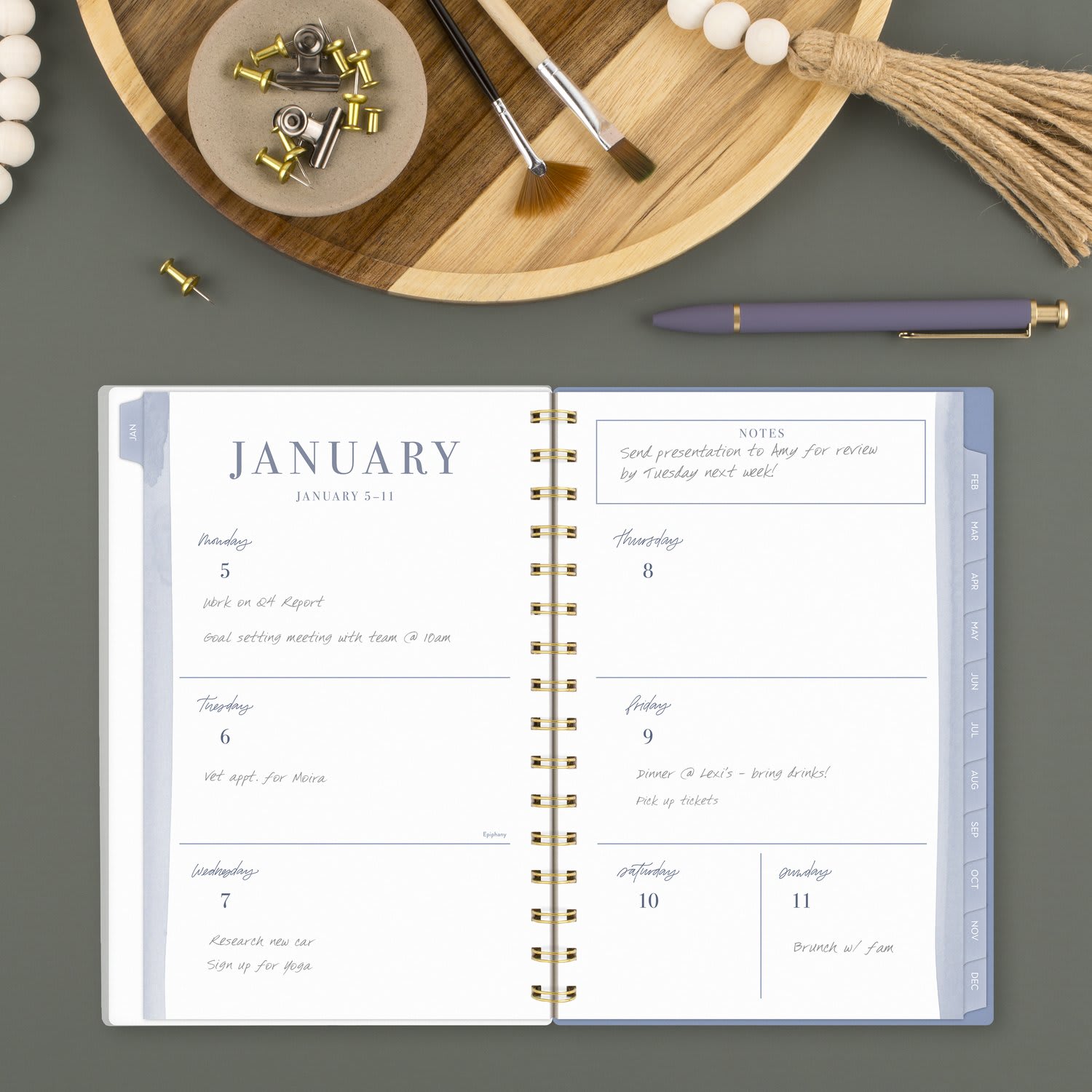 Leah Bisch for Cambridge Weekly Monthly Planners, Stripe, LB4220026 - Image 3