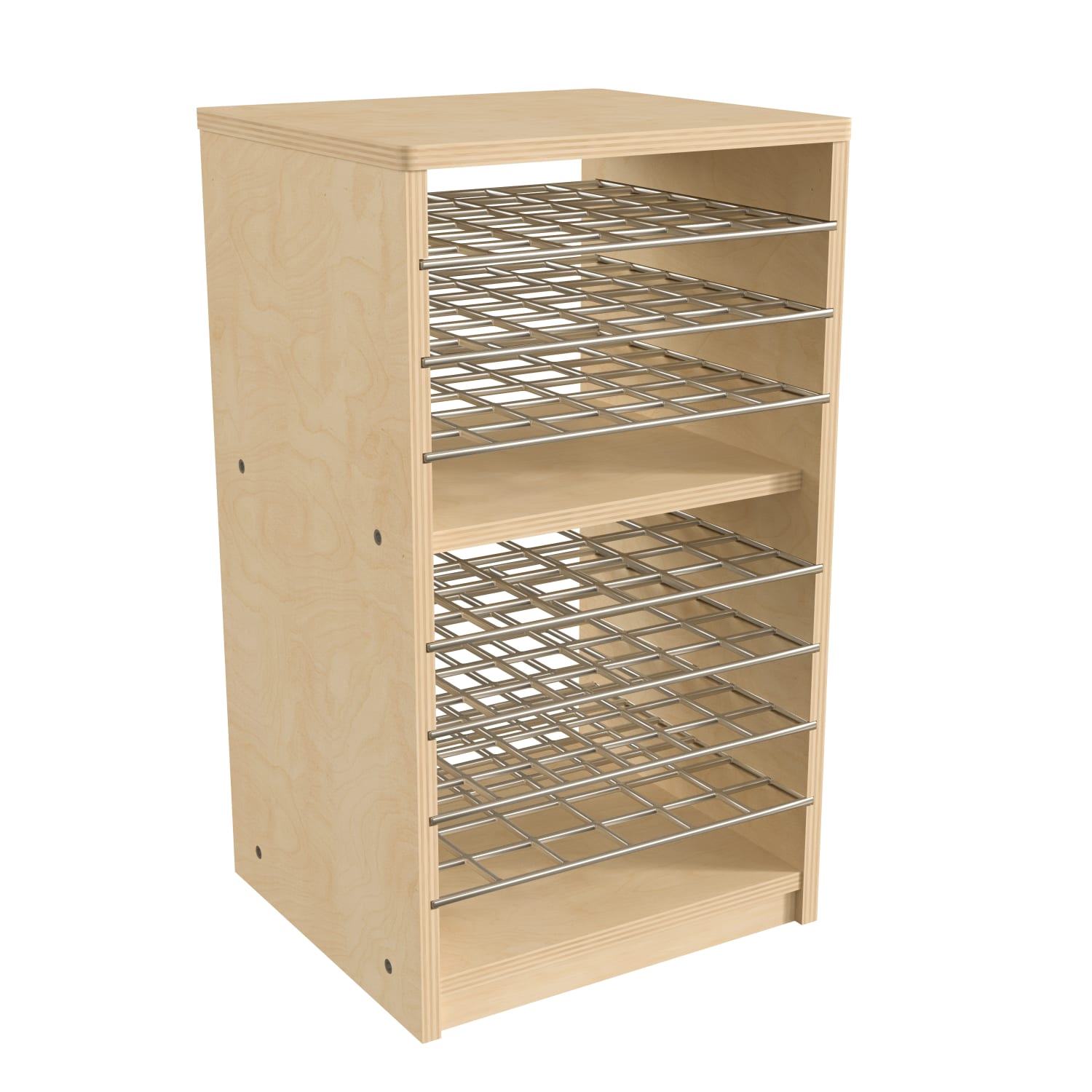 Flash Furniture Bright Beginnings Commercial Birch Wood Deluxe Multipurpose Storage Shelf, 24-1/4inH x 14inW x 12-3/4inD, Beech - Image 3