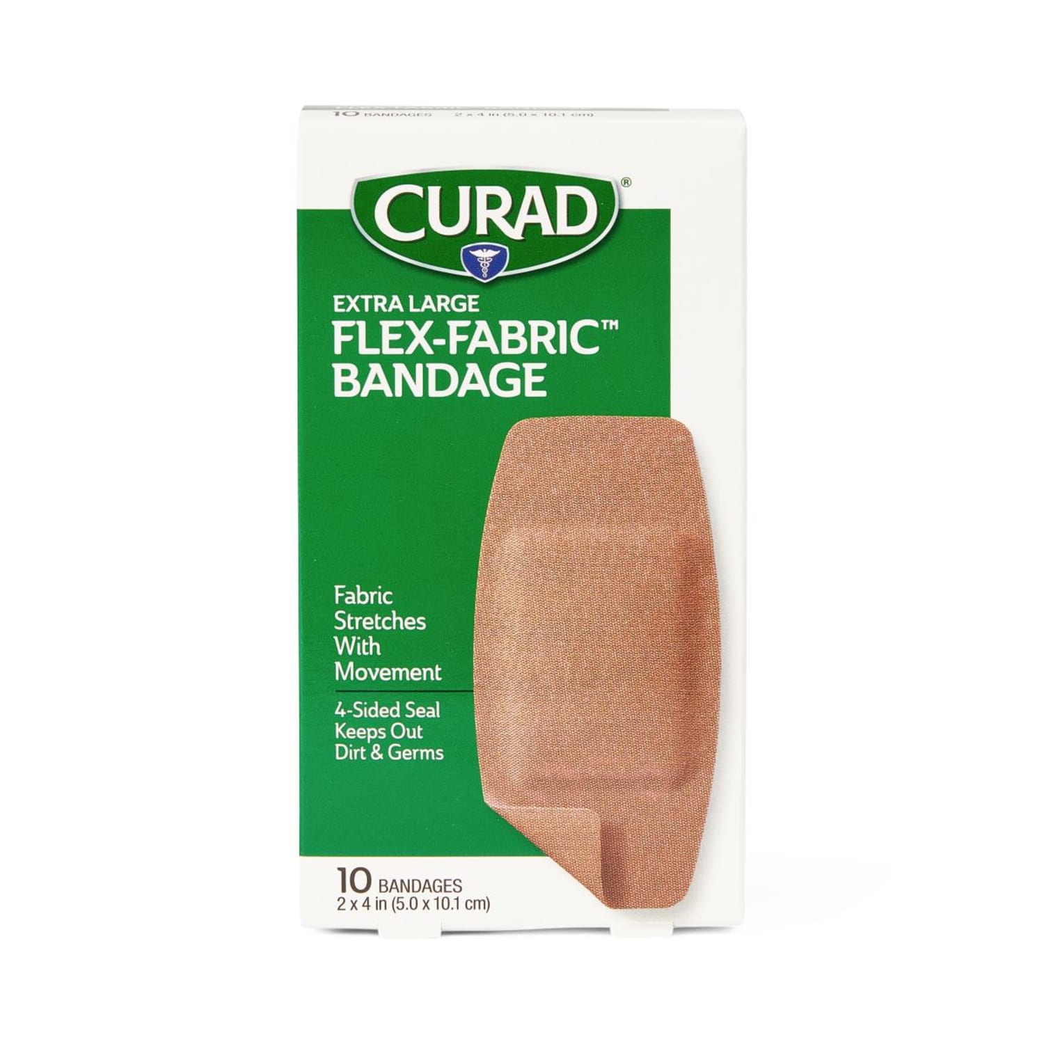 Curad Flex-Fabric Bandages, 1in x 3in, Beige, Box Of 10 Bandages, Pack Of 24 Boxes - Image 4