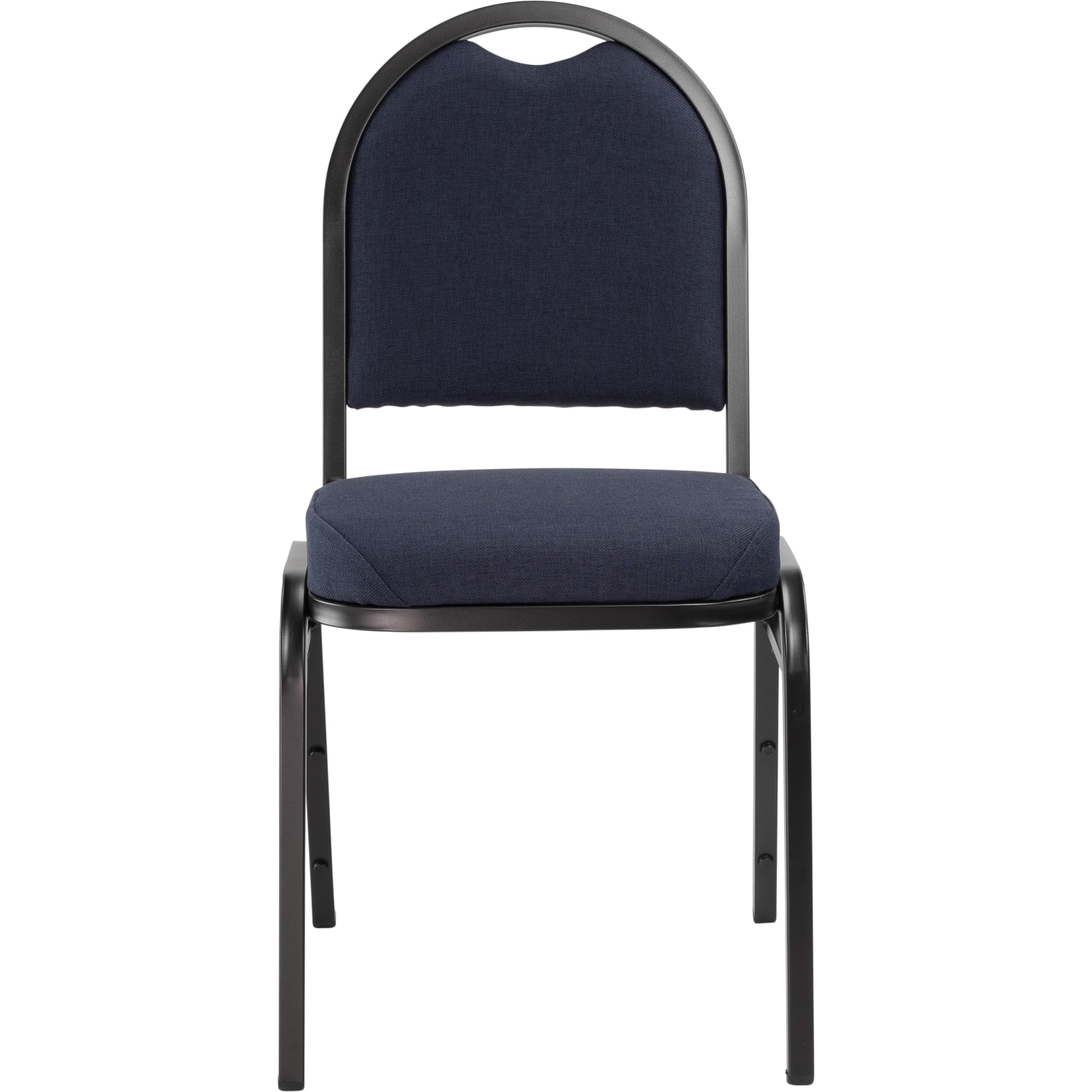 National Public Seating 9200 Series Dome Back Premium Fabric Upholstered Banquet Stack Chair Midnight Blue SeatBlack Sandtex Frame Set Of 2 PopularChairscom