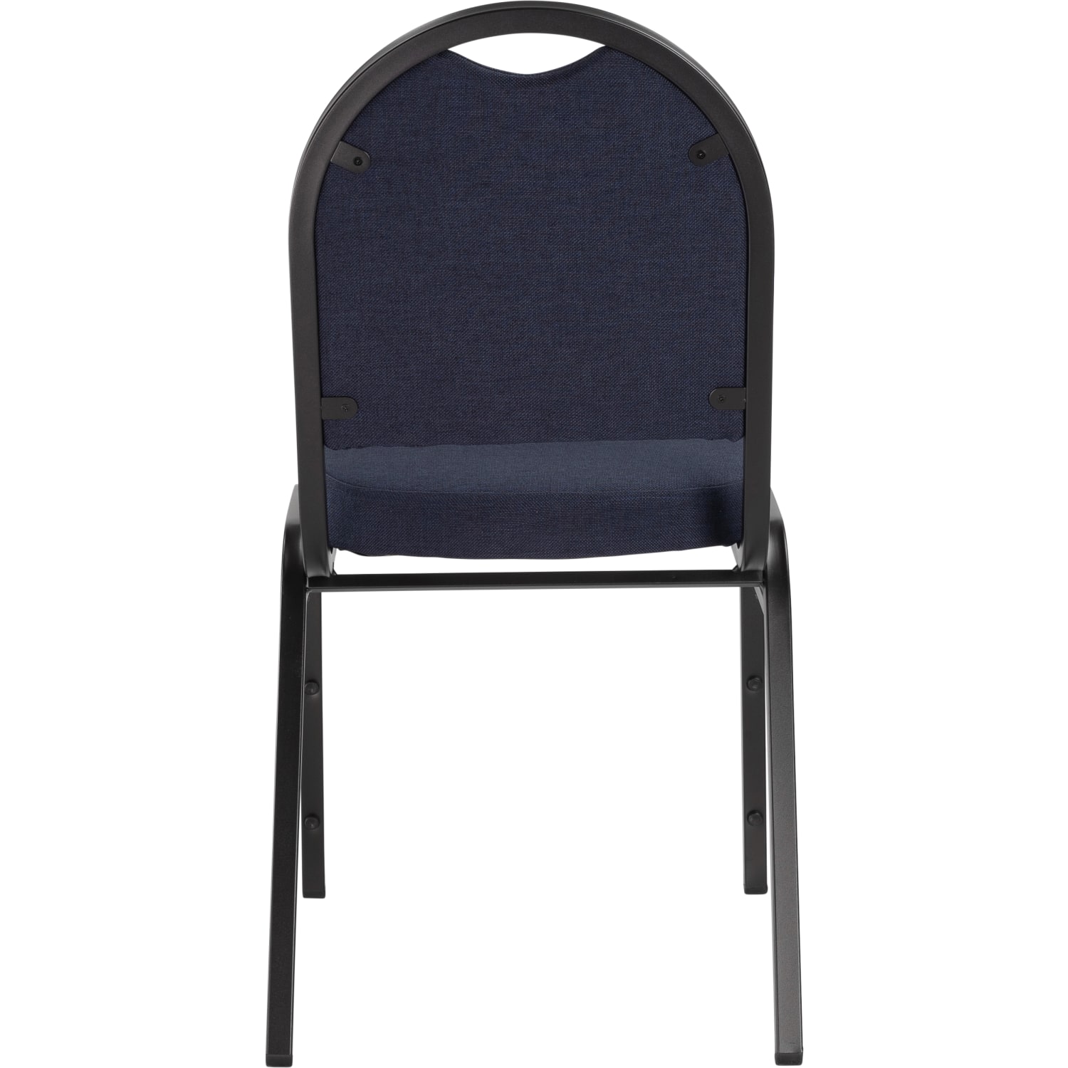 National Public Seating 9200 Series Dome Back Premium Fabric Upholstered Banquet Stack Chair Midnight Blue SeatBlack Sandtex Frame Set Of 2 PopularChairscom