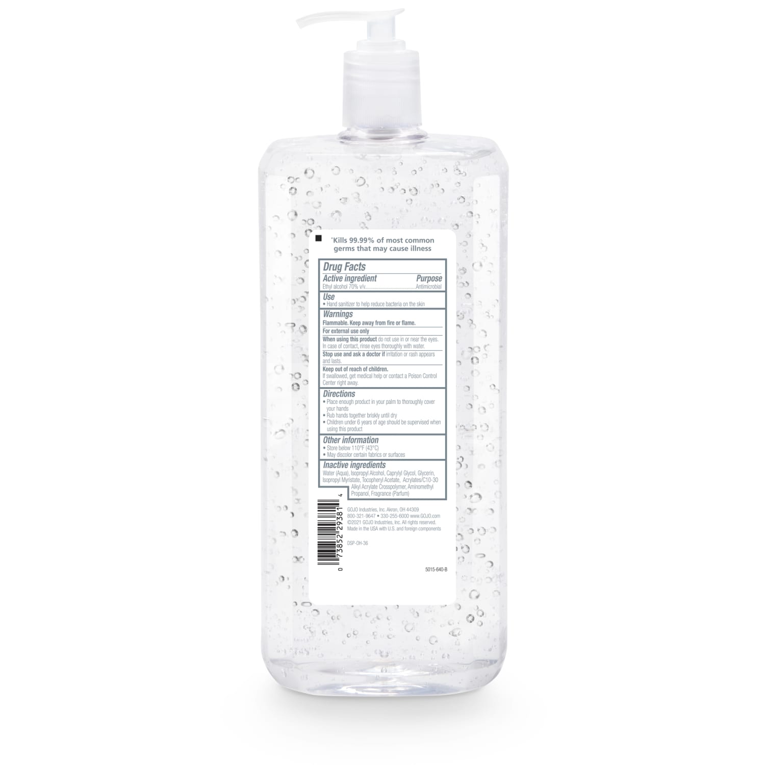 PURELL Advanced Hand Sanitizer Refreshing Gel, Clean Scent, 1.5 Liter Pump Bottle (Pack of 4) - Image 3