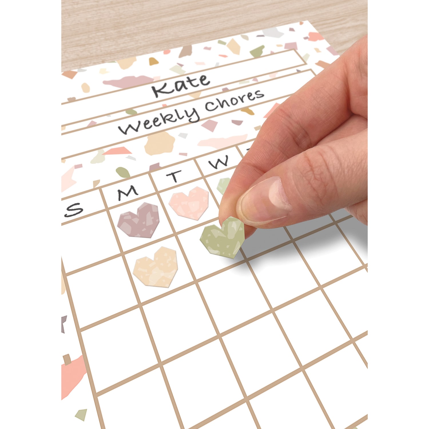 Teacher Created Resources Incentive Charts, Terrazzo Tones, 36 Charts Per Pack, Set Of 6 Packs - Image 5