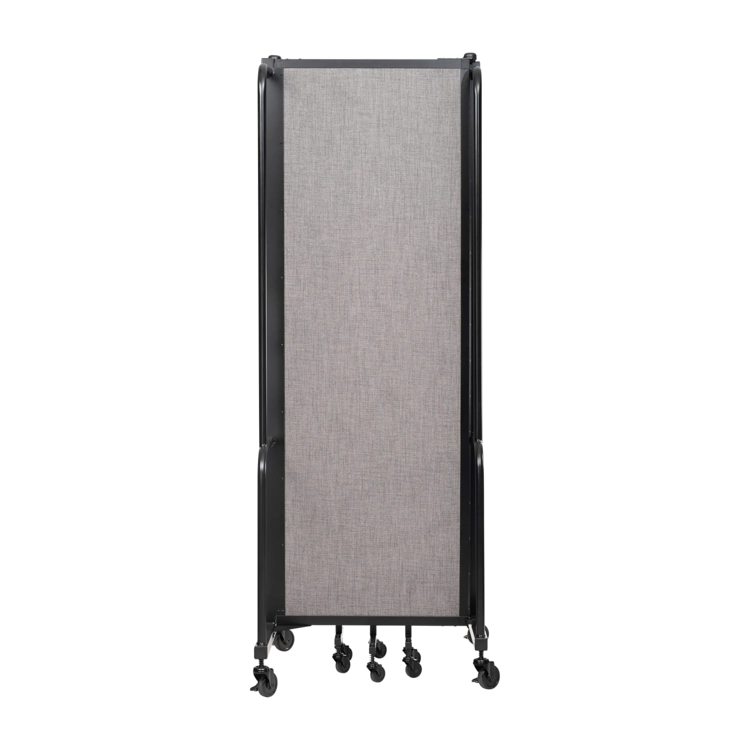 National Public Seating Room Divider, 5-Section, 72inH x 27inW x 118inD, Gray - Image 4