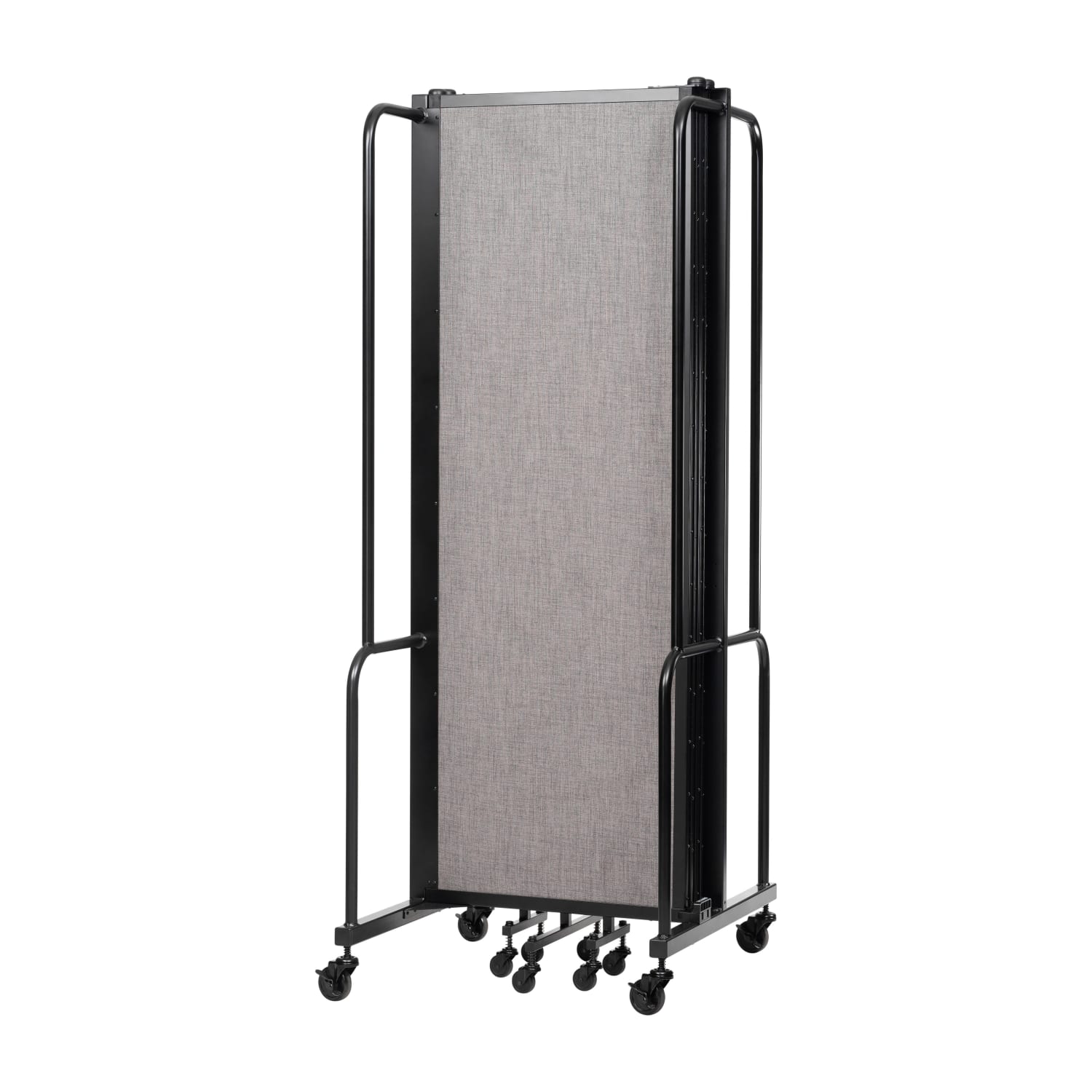 National Public Seating Room Divider, 5-Section, 72inH x 27inW x 118inD, Gray - Image 5