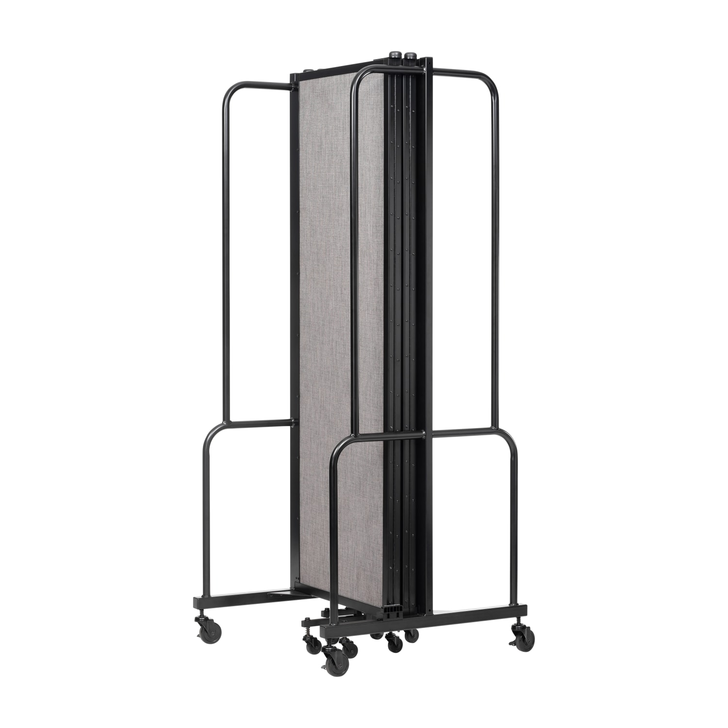 National Public Seating Room Divider, 5-Section, 72inH x 27inW x 118inD, Gray - Image 6