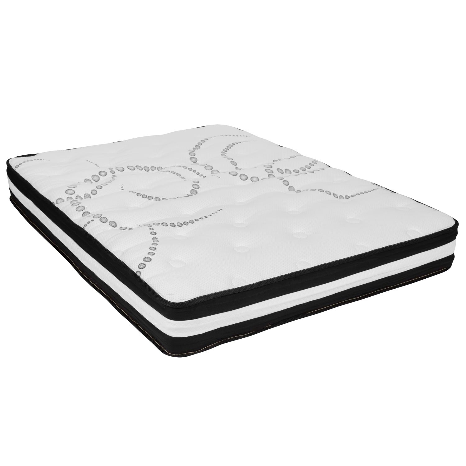 Flash Furniture Capri Hybrid Mattress, Full Size, 10inH x 54-1/4inW x 75-1/2inD, White - Image 4