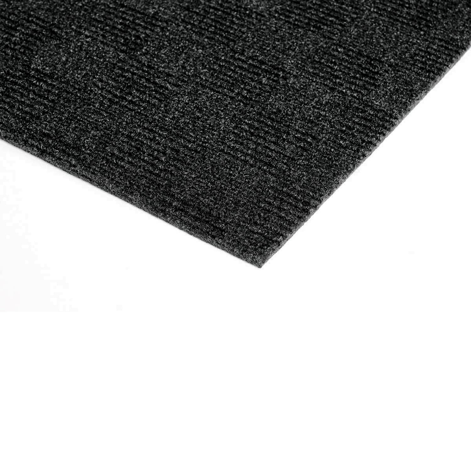 Foss Floors Crochet Peel & Stick Carpet Tiles, 24in x 24in, Black Ice, Set Of 15 Tiles - Image 6