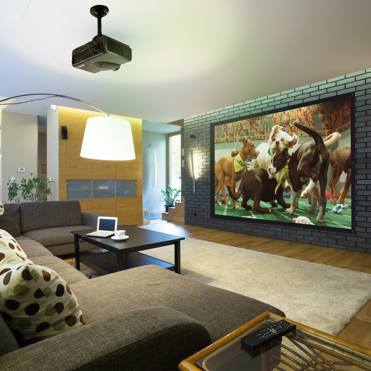 Mount-It! MI-640 Portable Projector Screen, 49in x 89in - Image 4