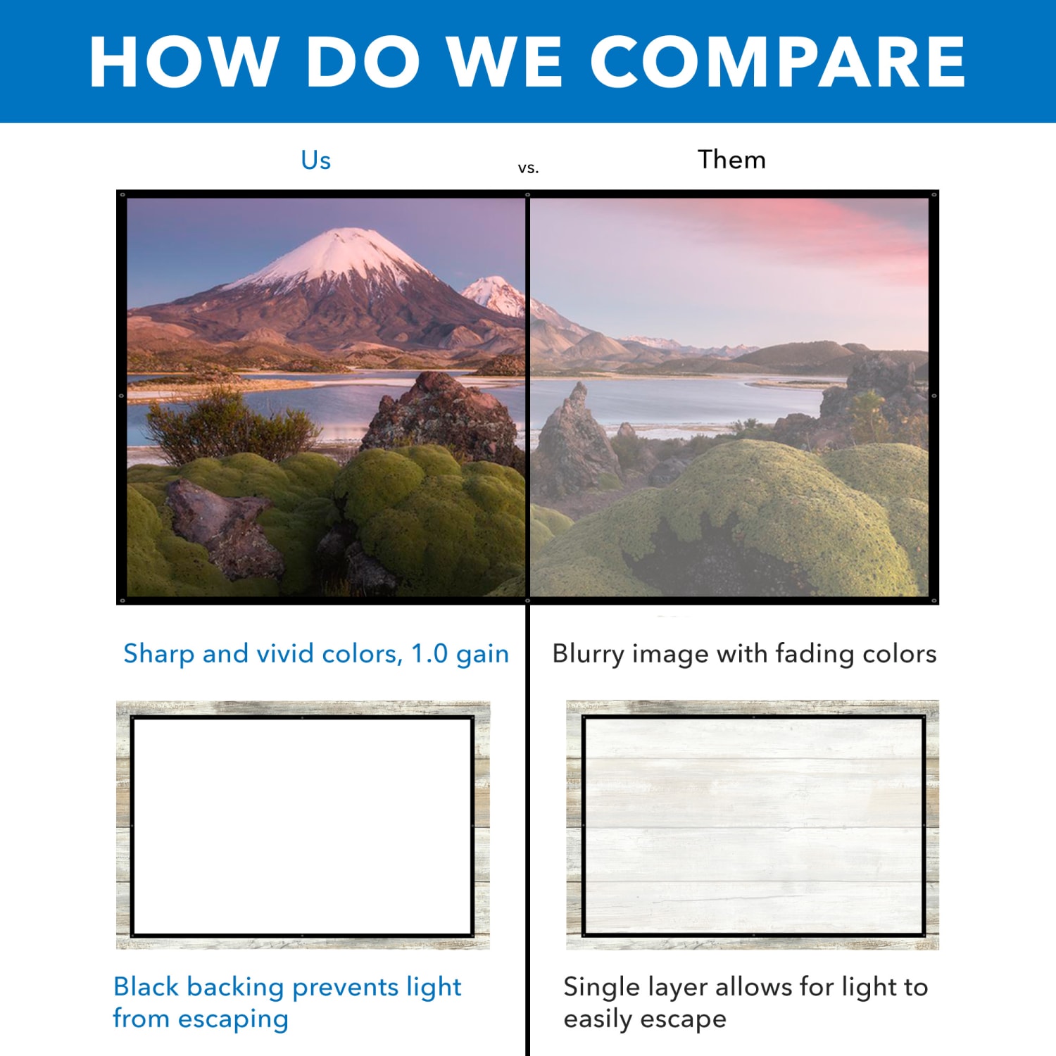 Mount-It! MI-640 Portable Projector Screen, 49in x 89in - Image 5