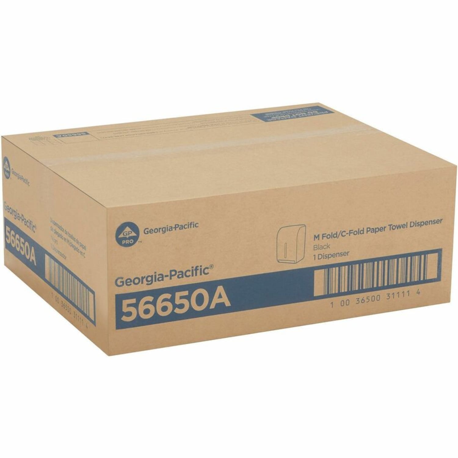 Georgia-Pacific Combi-Fold Paper Towel Dispenser, Black - Image 3