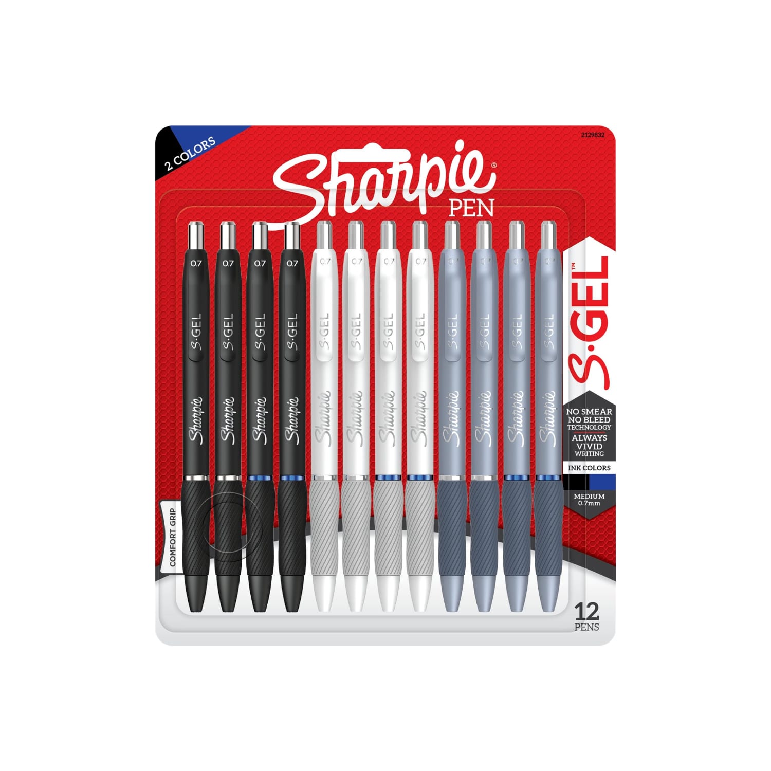 Sharpie S-Gel Fashion Barrel Gel Pens, Medium Point, 0.7 mm, Assorted Barrel, Assorted Ink, Pack Of 12 Pens - Image 6