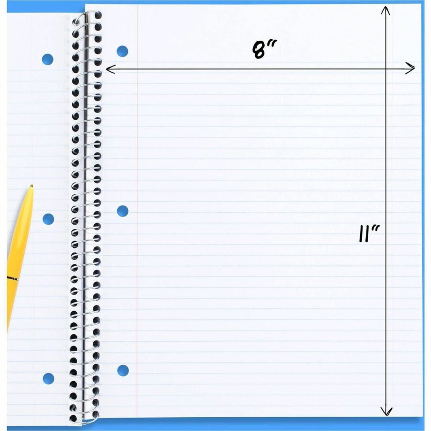 Mead 3-Hole Spiral Notebook, Letter-Size, 1 Subject, College Rule, Assorted - Image 6
