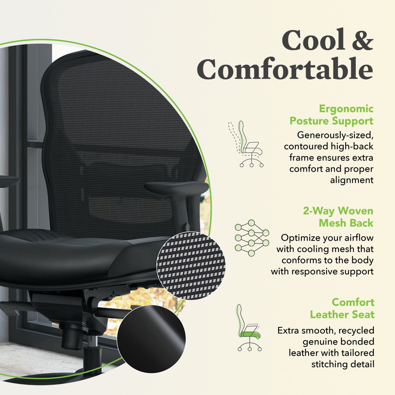 basyx by HON VL701 Ergonomic Bonded LeatherMesh HighBack Chair Black PopularChairscom basyx by HON VL701 Ergonomic Bonded LeatherMesh High Back Chair Black PopularChairscom