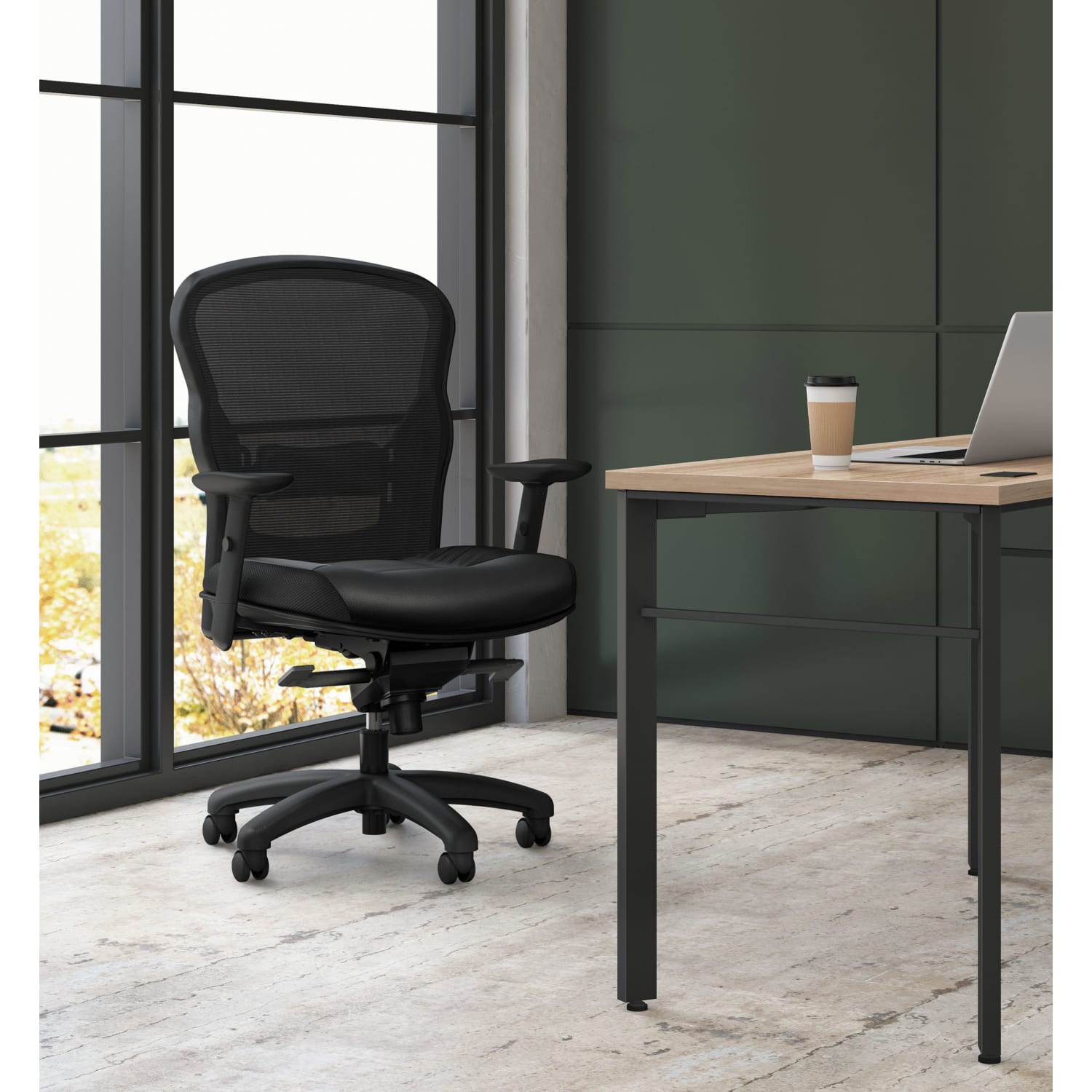 basyx by HON VL701 Ergonomic Bonded LeatherMesh HighBack Chair Black PopularChairscom basyx by HON VL701 Ergonomic Bonded LeatherMesh High Back Chair Black PopularChairscom