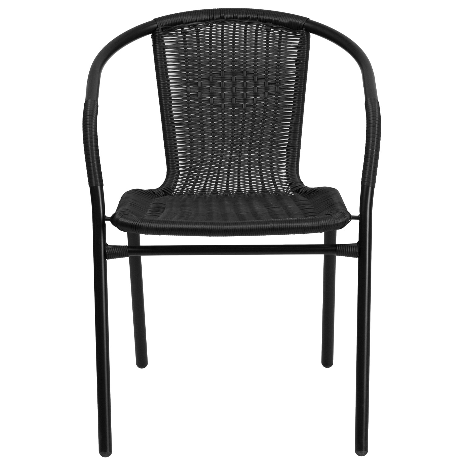 Flash Furniture Rattan IndoorOutdoor Restaurant Stack Chairs Black Pack Of 4 Chairs PopularChairscom Flash Furniture Rattan IndoorOutdoor Restaurant Stack Chairs Black Pack Of 4 Chairs PopularChairscom