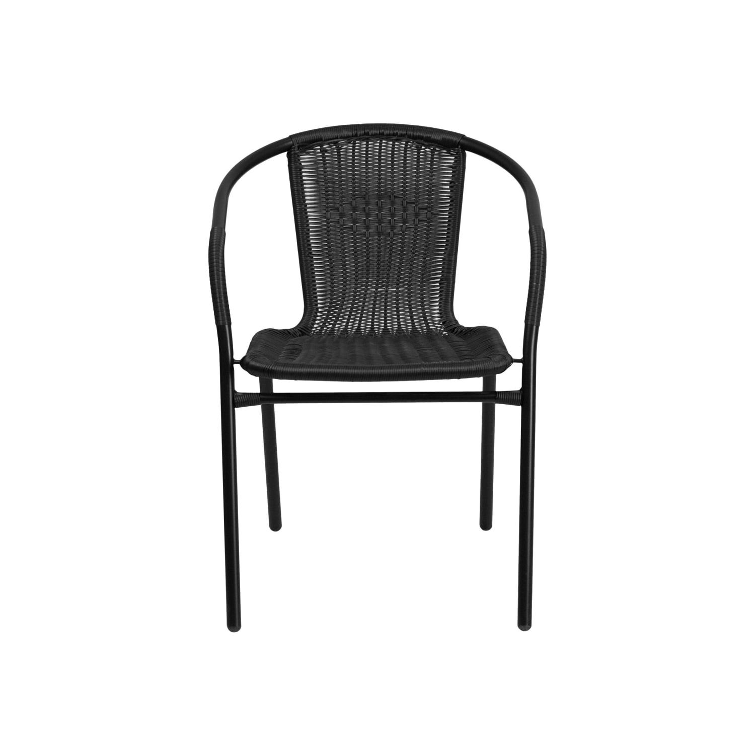 Flash Furniture Rattan IndoorOutdoor Restaurant Stack Chairs Black Pack Of 4 Chairs PopularChairscom Flash Furniture Rattan IndoorOutdoor Restaurant Stack Chairs Black Pack Of 4 Chairs PopularChairscom