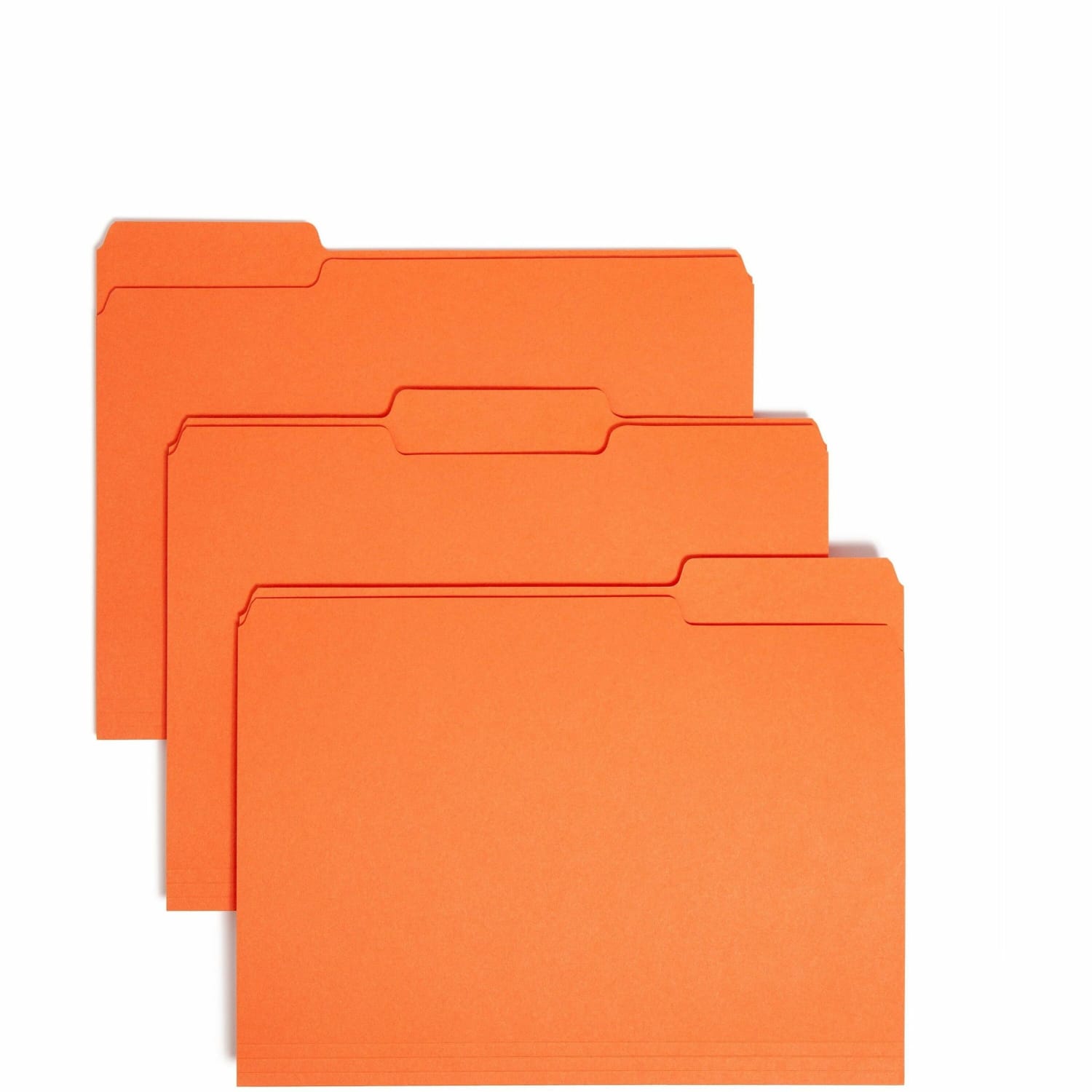 Smead 1/3-Cut Interior Folders, Letter Size, Orange, Box Of 100 - Image 3