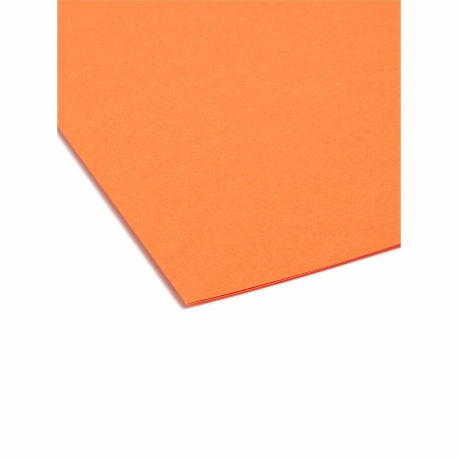 Smead 1/3-Cut Interior Folders, Letter Size, Orange, Box Of 100 - Image 4