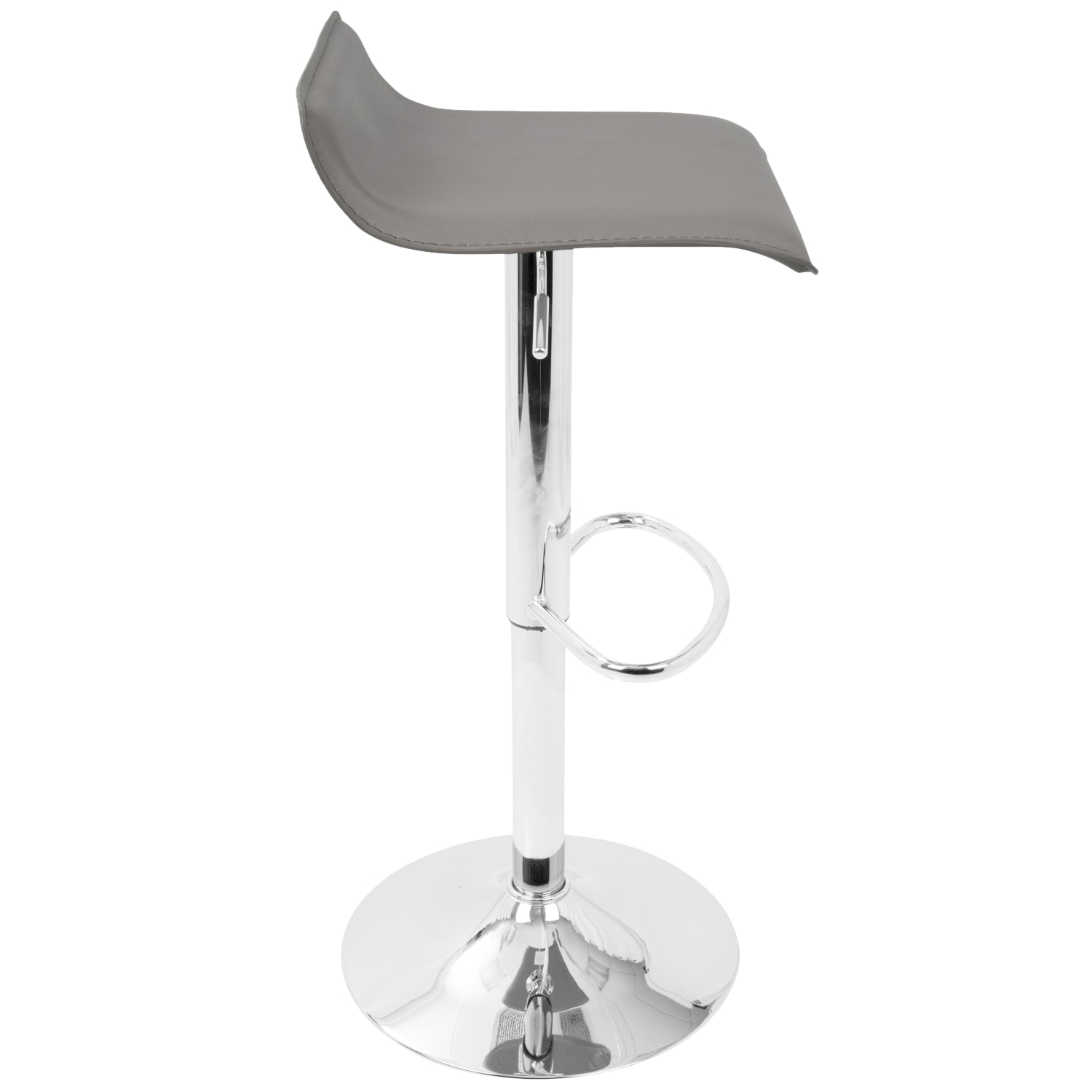 LumiSource Ale Bar Stools ChromeGray Set Of 2 Stools PopularChairscom LumiSource Ale Bar Stools ChromeGray Set Of 2 Stools PopularChairscom