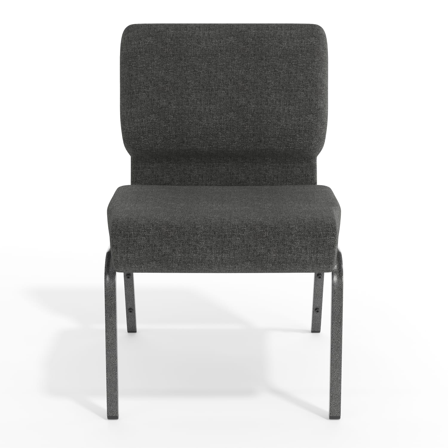 Flash Furniture HERCULES Series 21inW Stackable Church Chair Dark GraySilvervein PopularChairscom