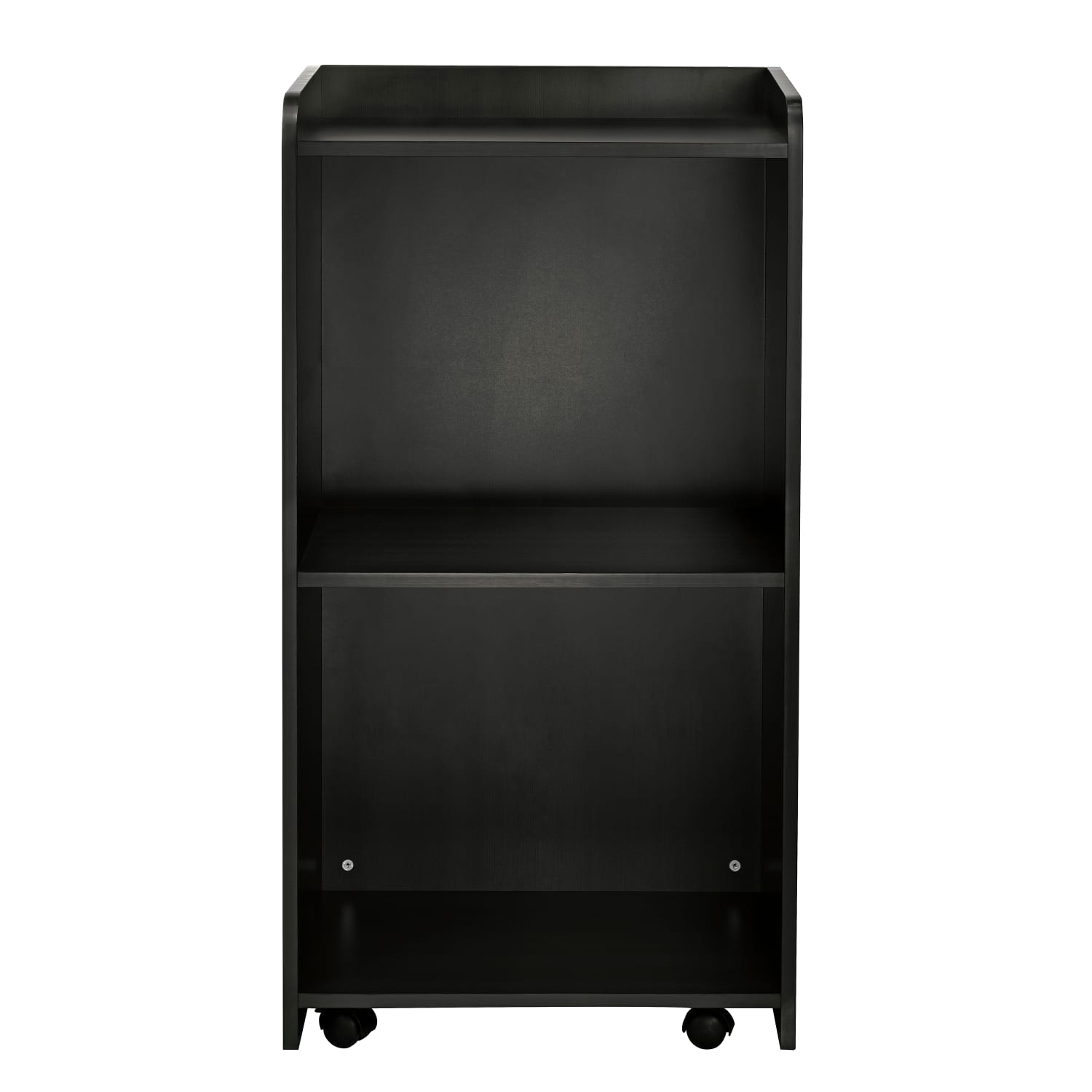 Alpine AdirOffice Mobile Presentation Floor Lectern Stand With Shelves, 46inH x 24inW x 17inD, Black - Image 4
