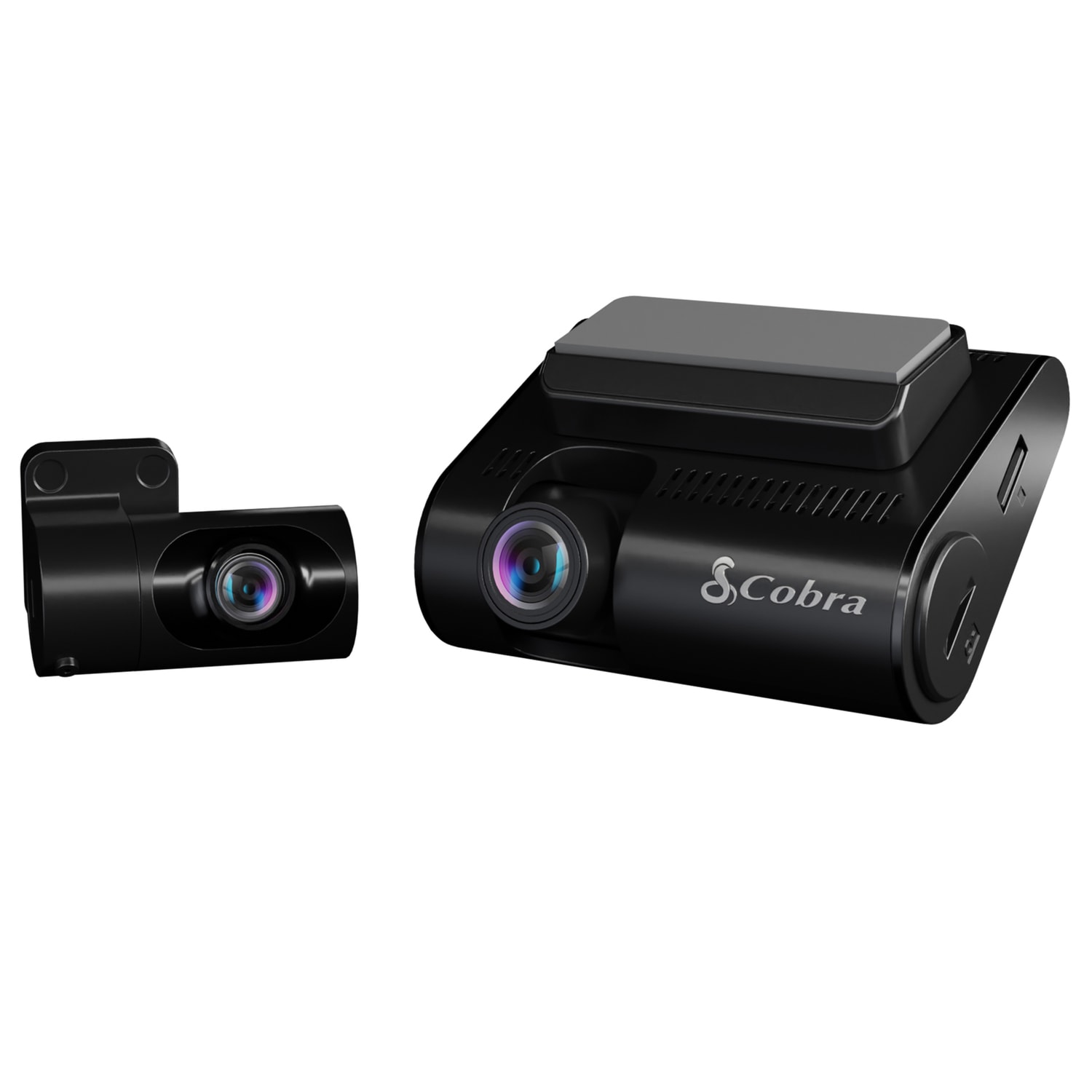 Cobra Front 4K Smart Dash Cam with 1080p Rear Accessory Cam, GPS, Wi-Fi and microSD Card, Black, SC250R - Image 3
