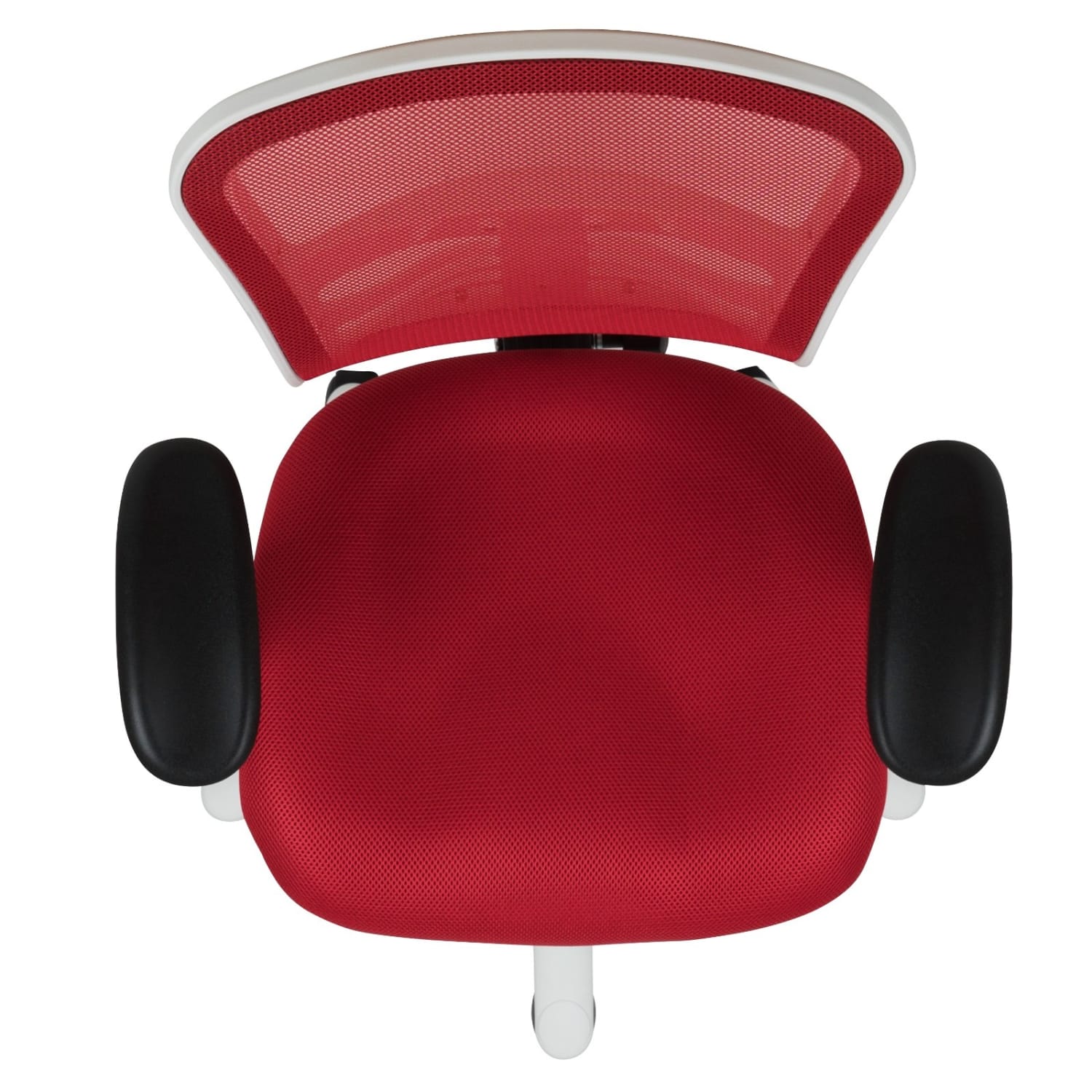 Flash Furniture Ergonomic Mesh Mid Back Executive Office Chair RedWhite PopularChairscom