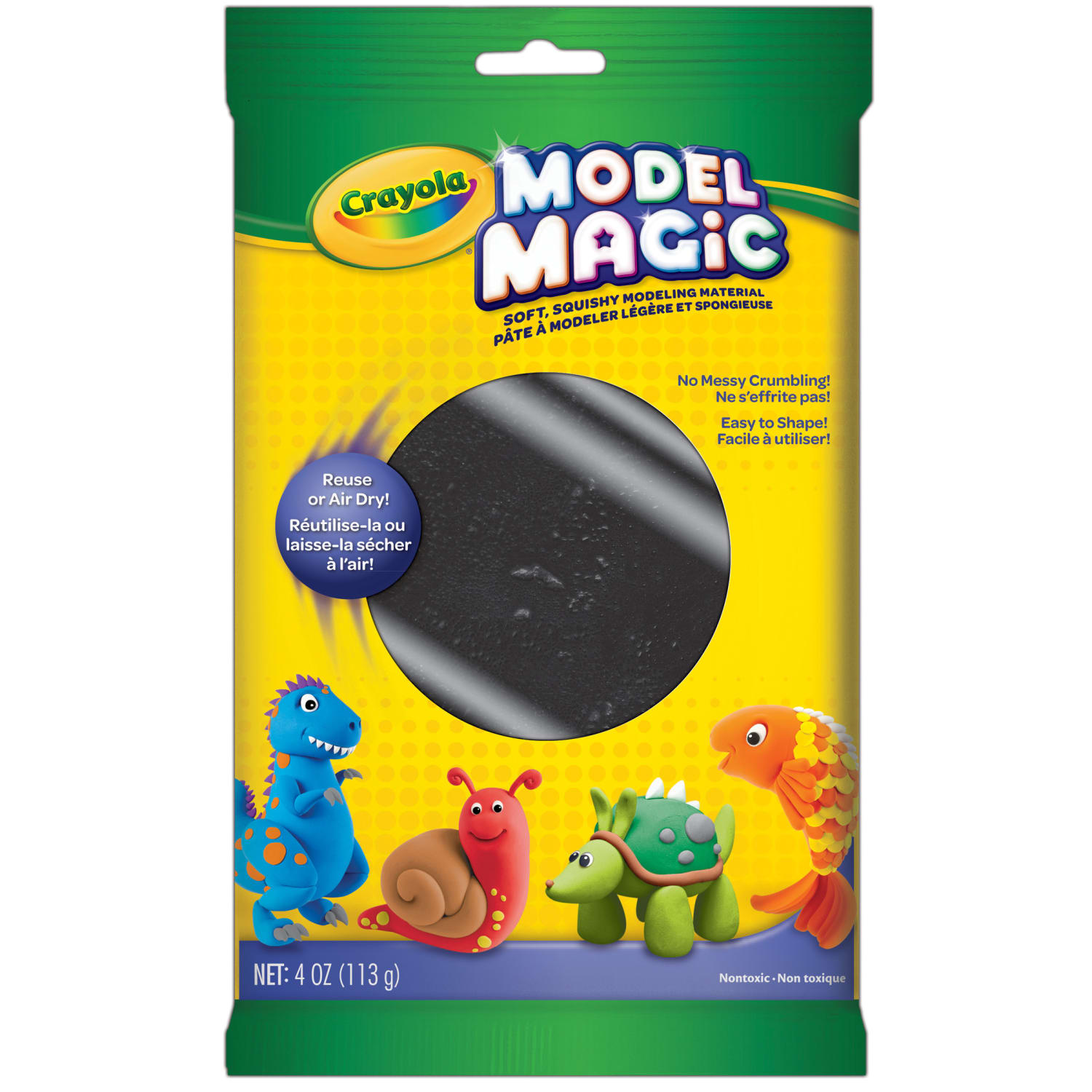 Crayola Model Magic Modeling Compound, 4 oz., Black, Set Of 6 Packs - Image 3