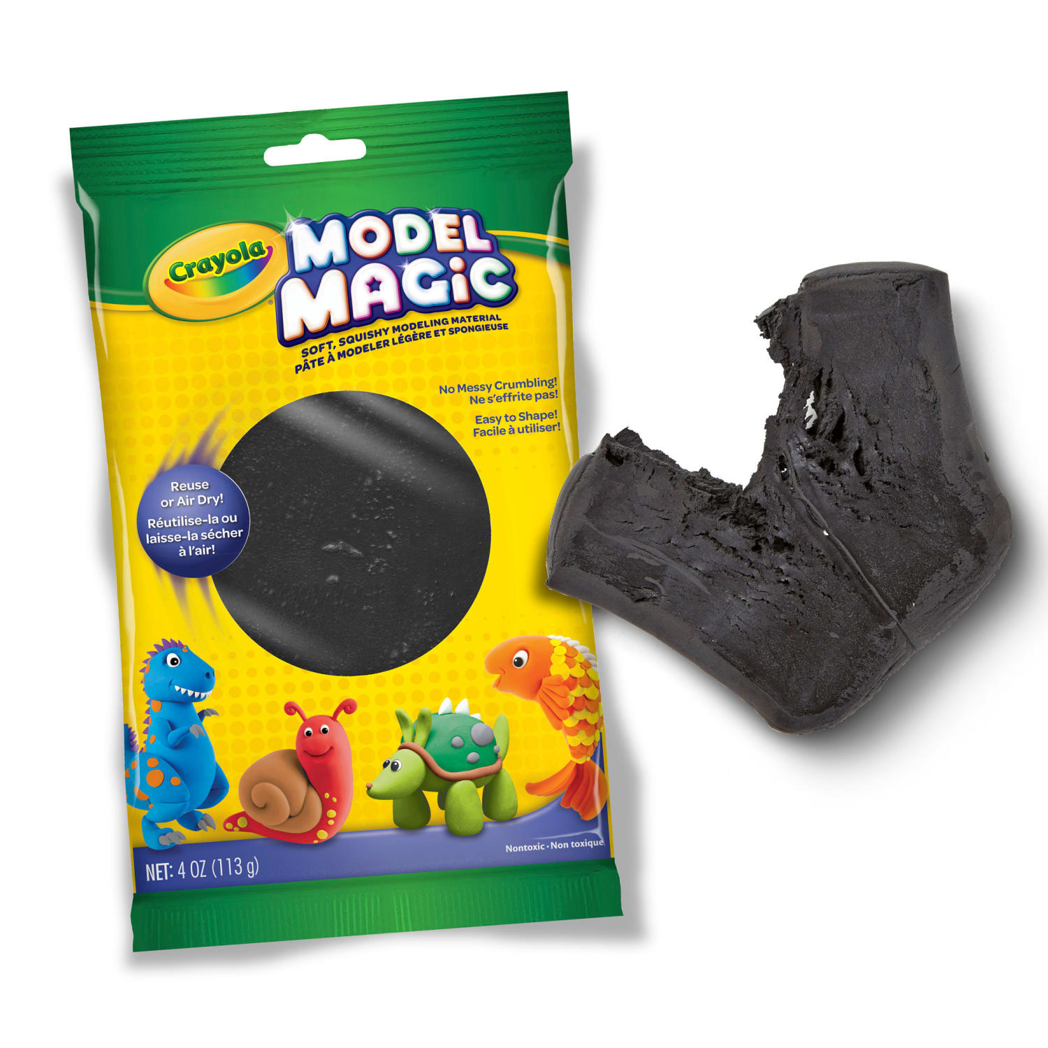 Crayola Model Magic Modeling Compound, 4 oz., Black, Set Of 6 Packs - Image 4