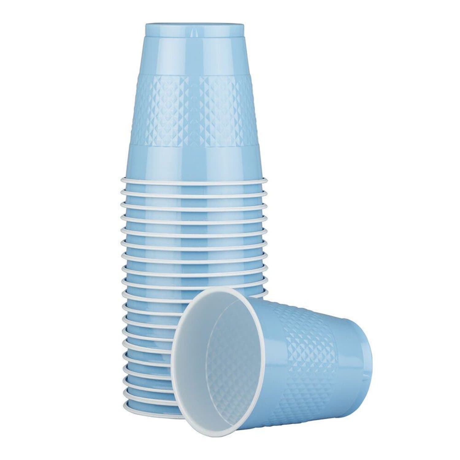 JAM PAPER Plastic Cups, 12 oz, Baby Blue, 20/pack - Image 3