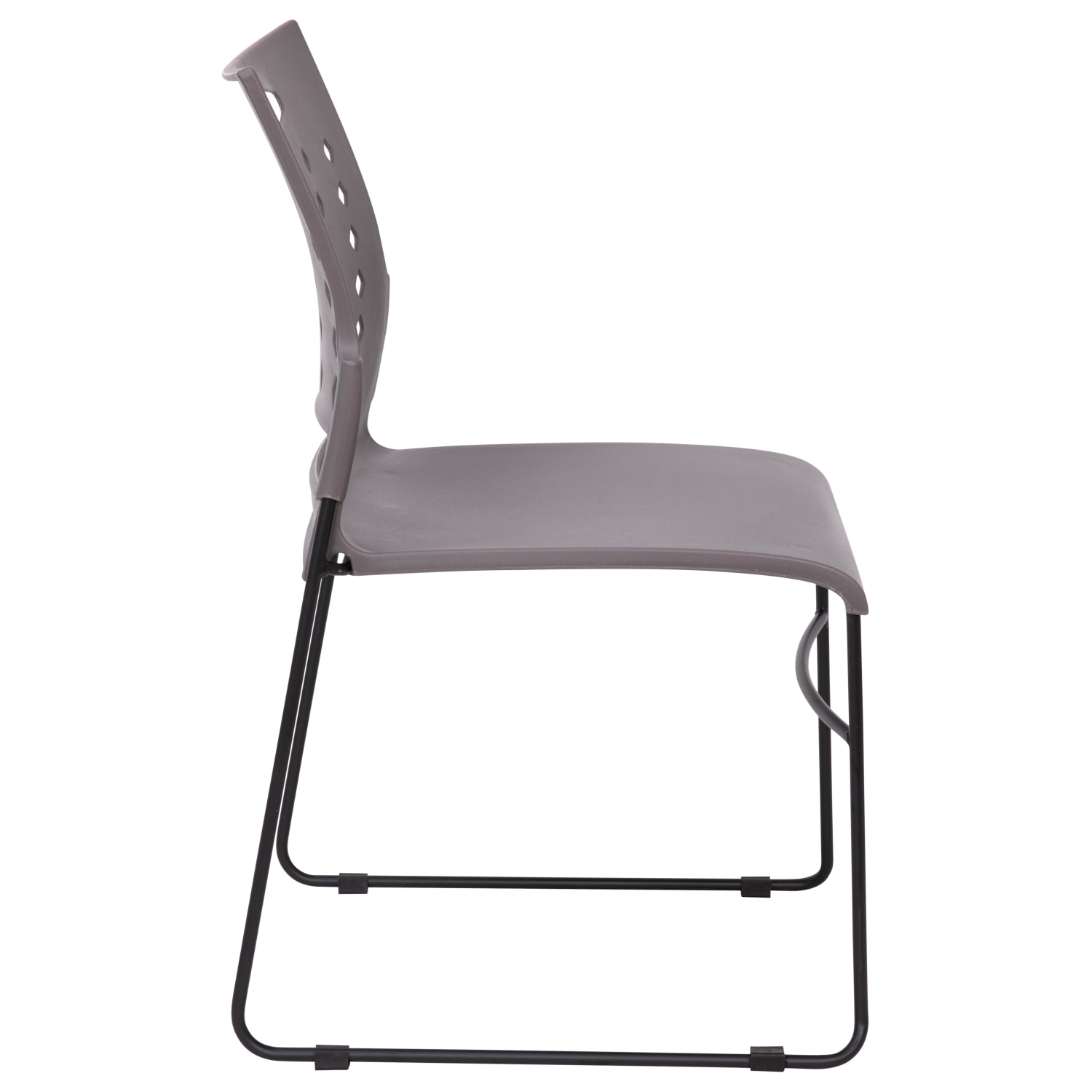 Flash Furniture SledBase Stacking Chairs With Handles And AirVent Backs Gray PopularChairscom Flash Furniture Sled Base Stacking Chairs With Handles And Air Vent Backs Gray PopularChairscom