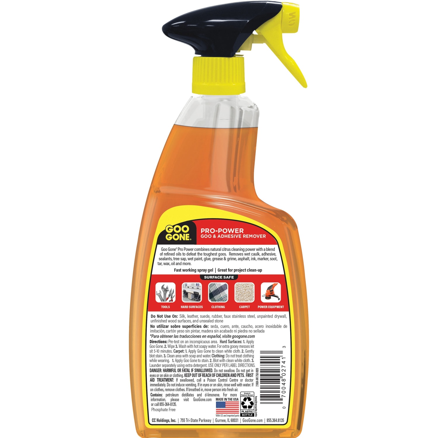 Goo Gone Spray Gel, 24 fl oz, 4 Pack - 2180ACT - Image 4
