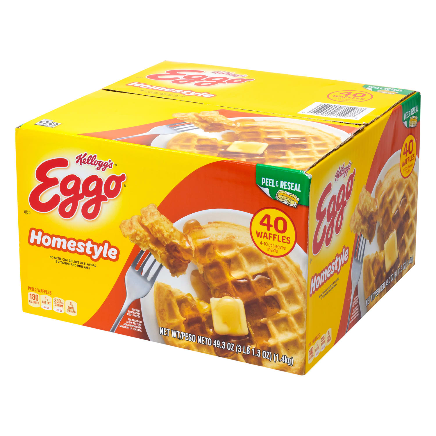 Eggo Homestyle Waffles, 49.3 Oz, Box Of 40 Waffles - Image 6